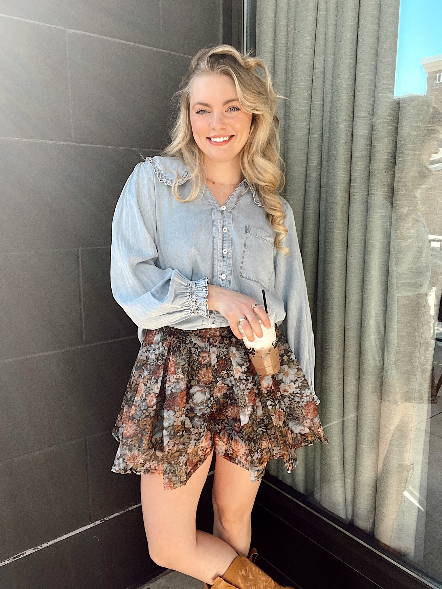 Flirty Flowy Skort