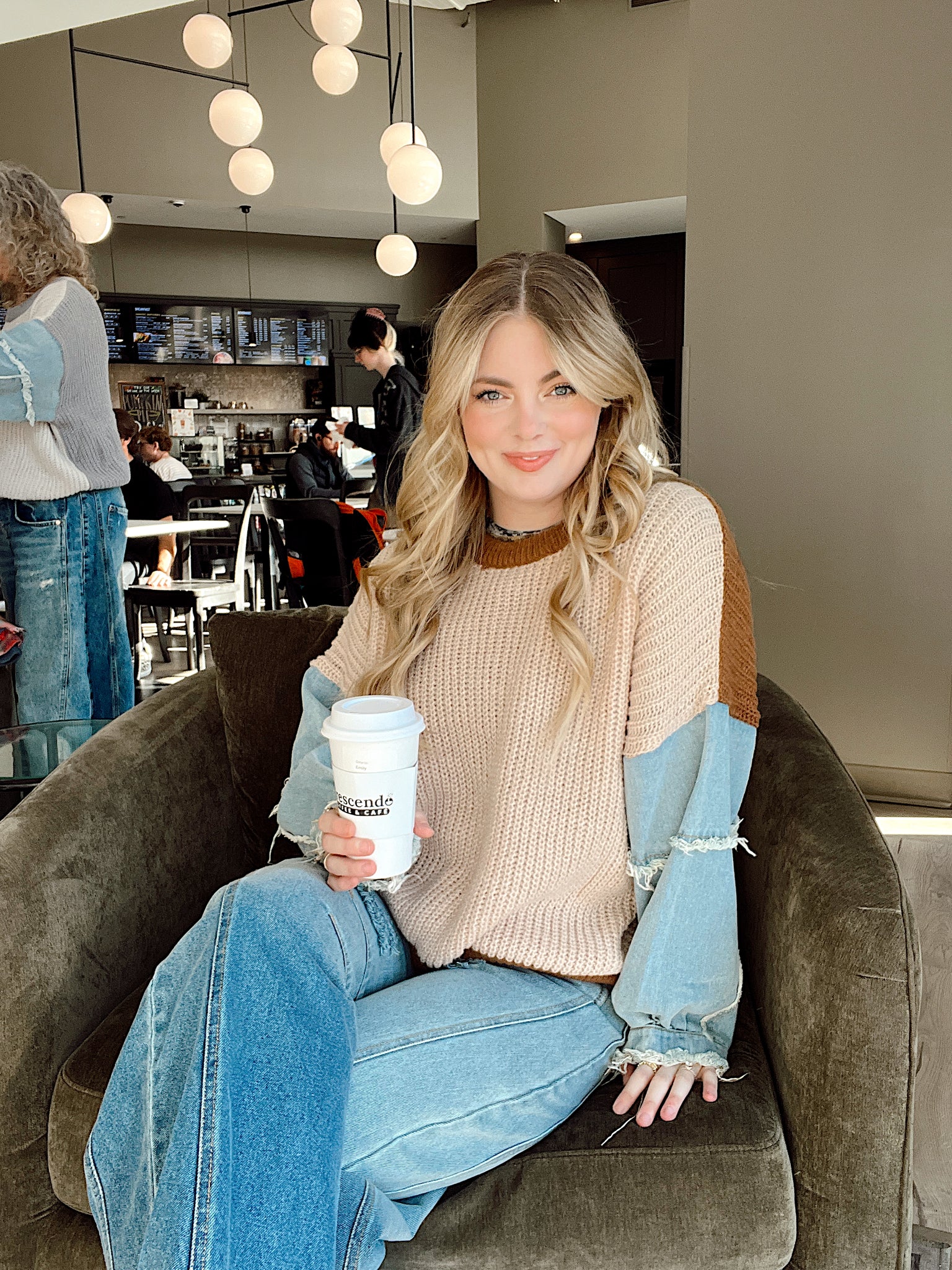 Mix It Up Sweater Brown/Tan