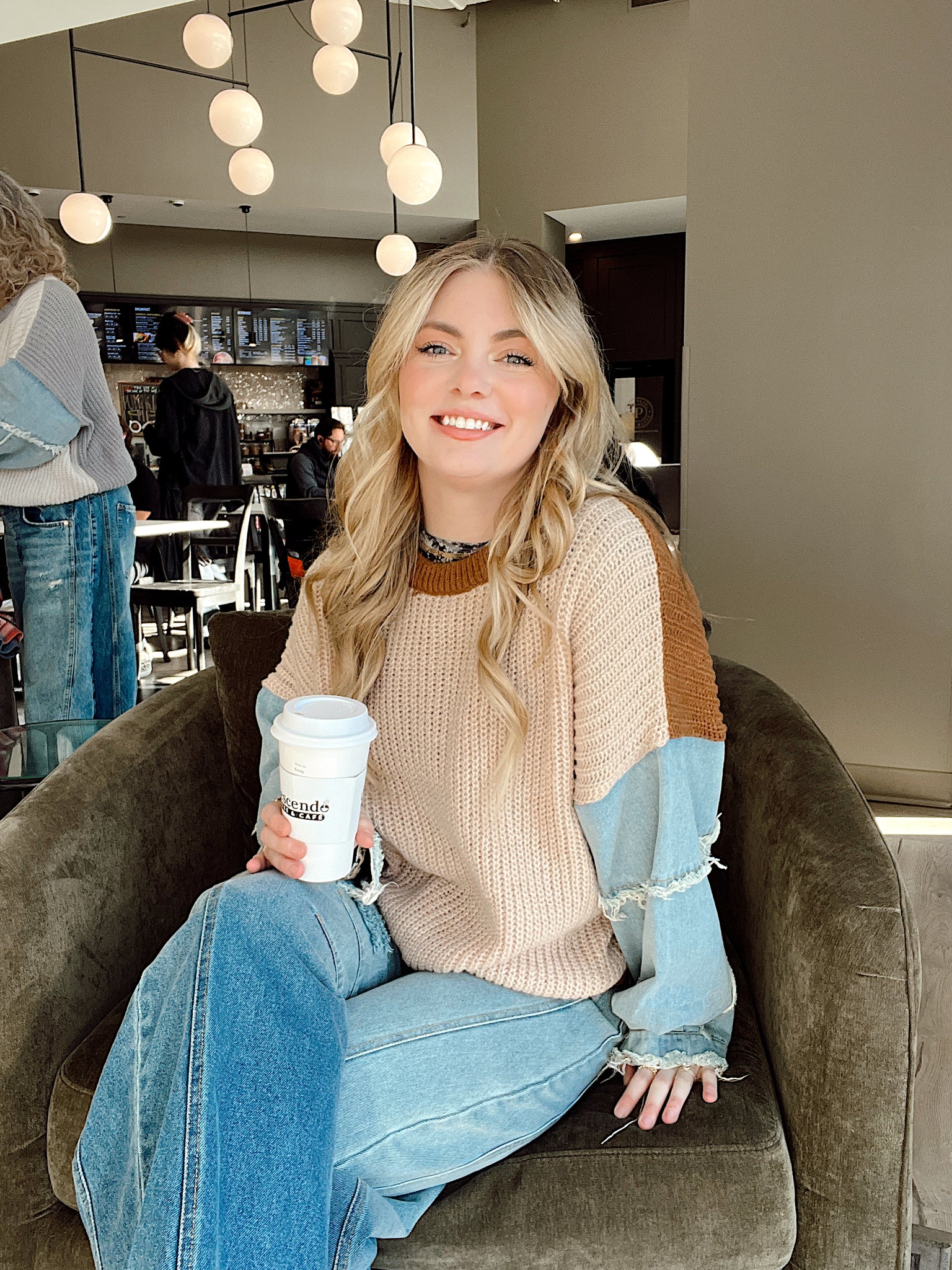 Mix It Up Sweater Brown/Tan