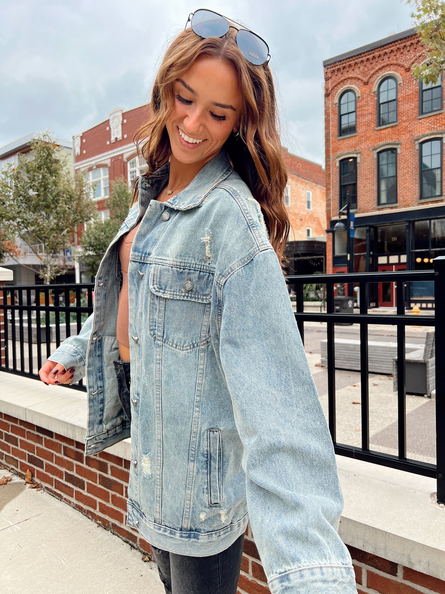 Eye Catching Distressed Denim Jacket