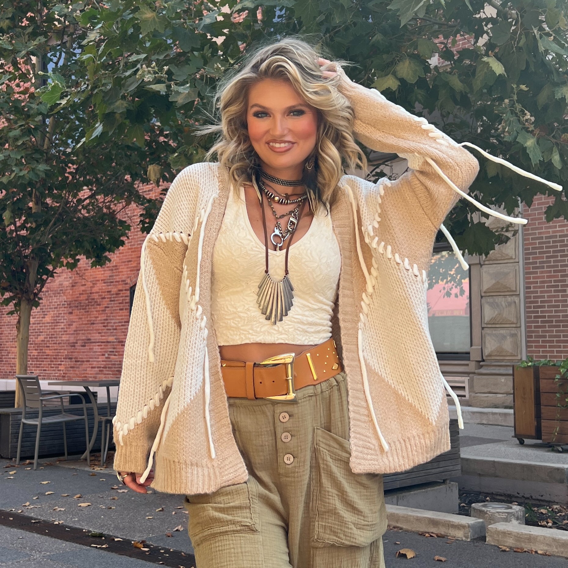 Cinnamon Twist Chunky Knit Cardigan