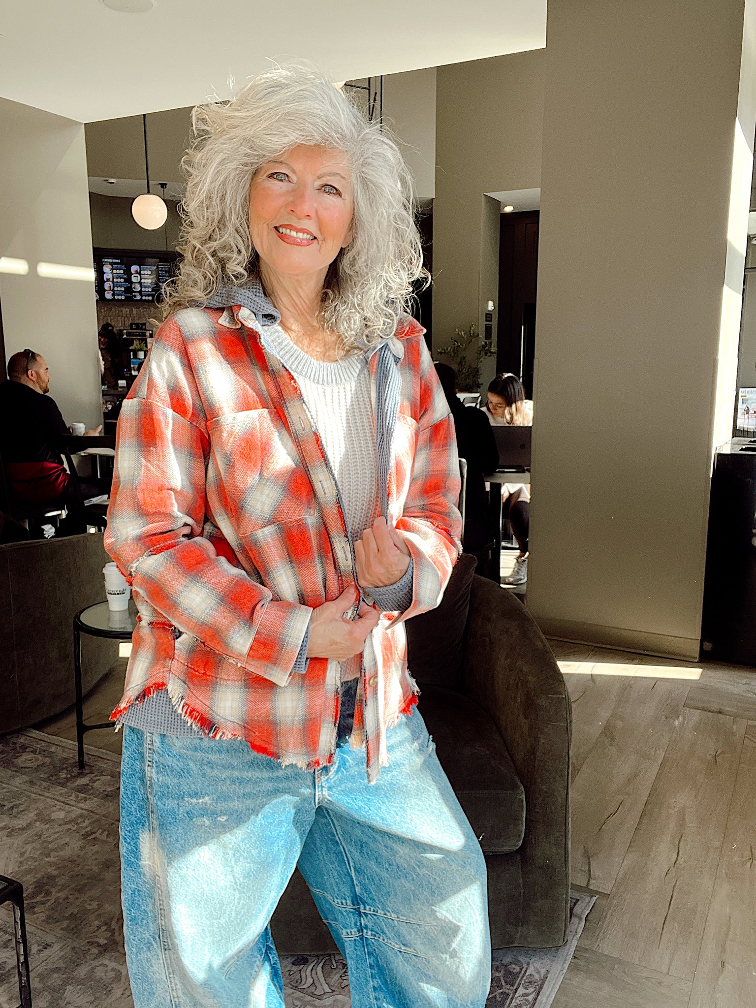 Crushin It Plaid Hoodie