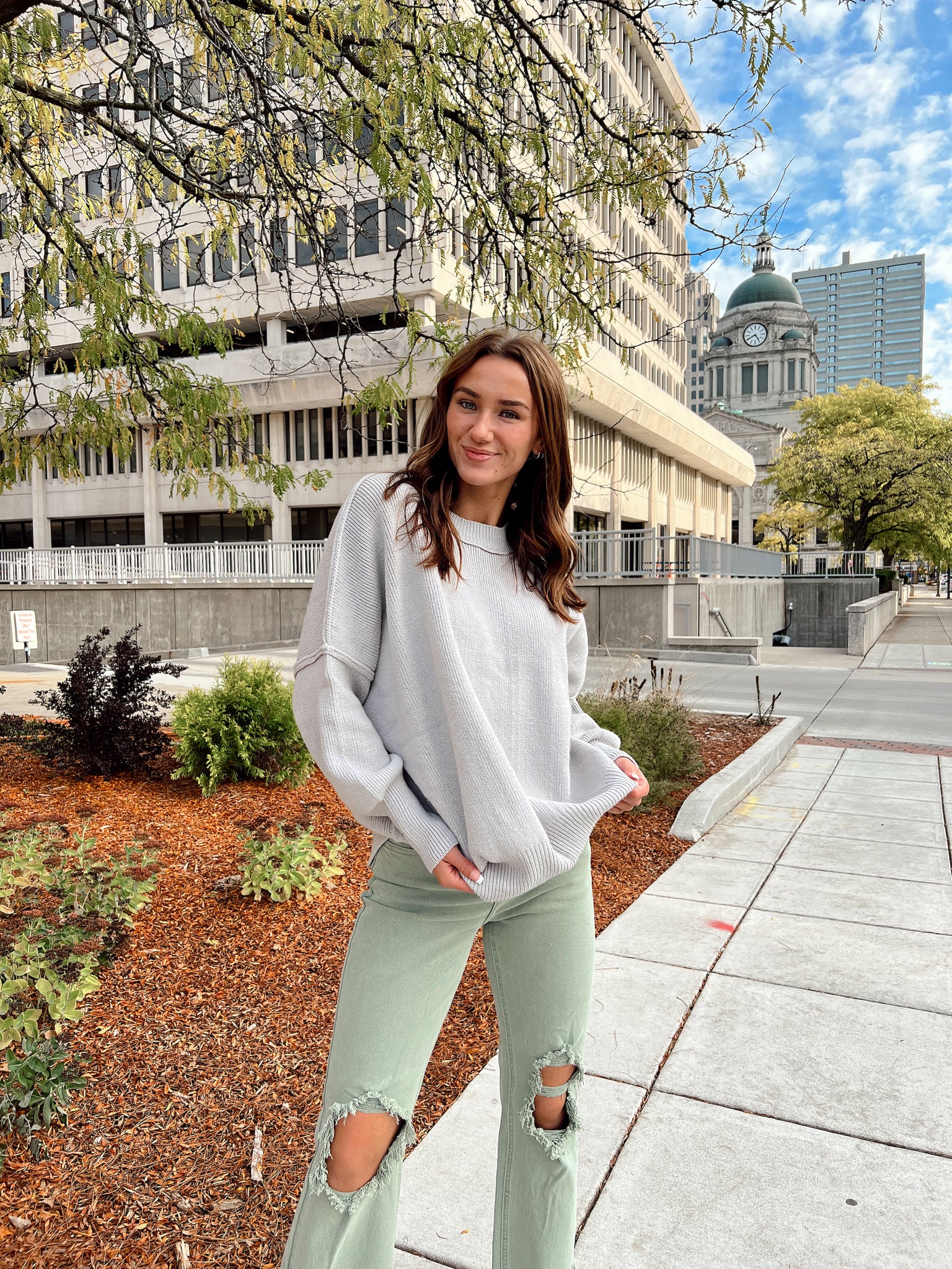 Homegrown Silver Sweater