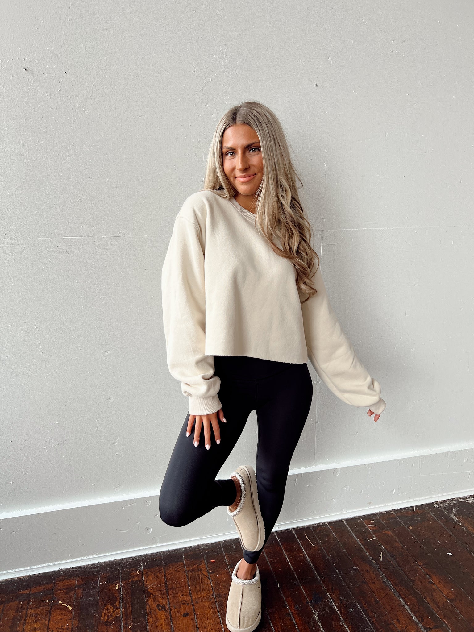 Hungover Sunday Beige Sweatshirt