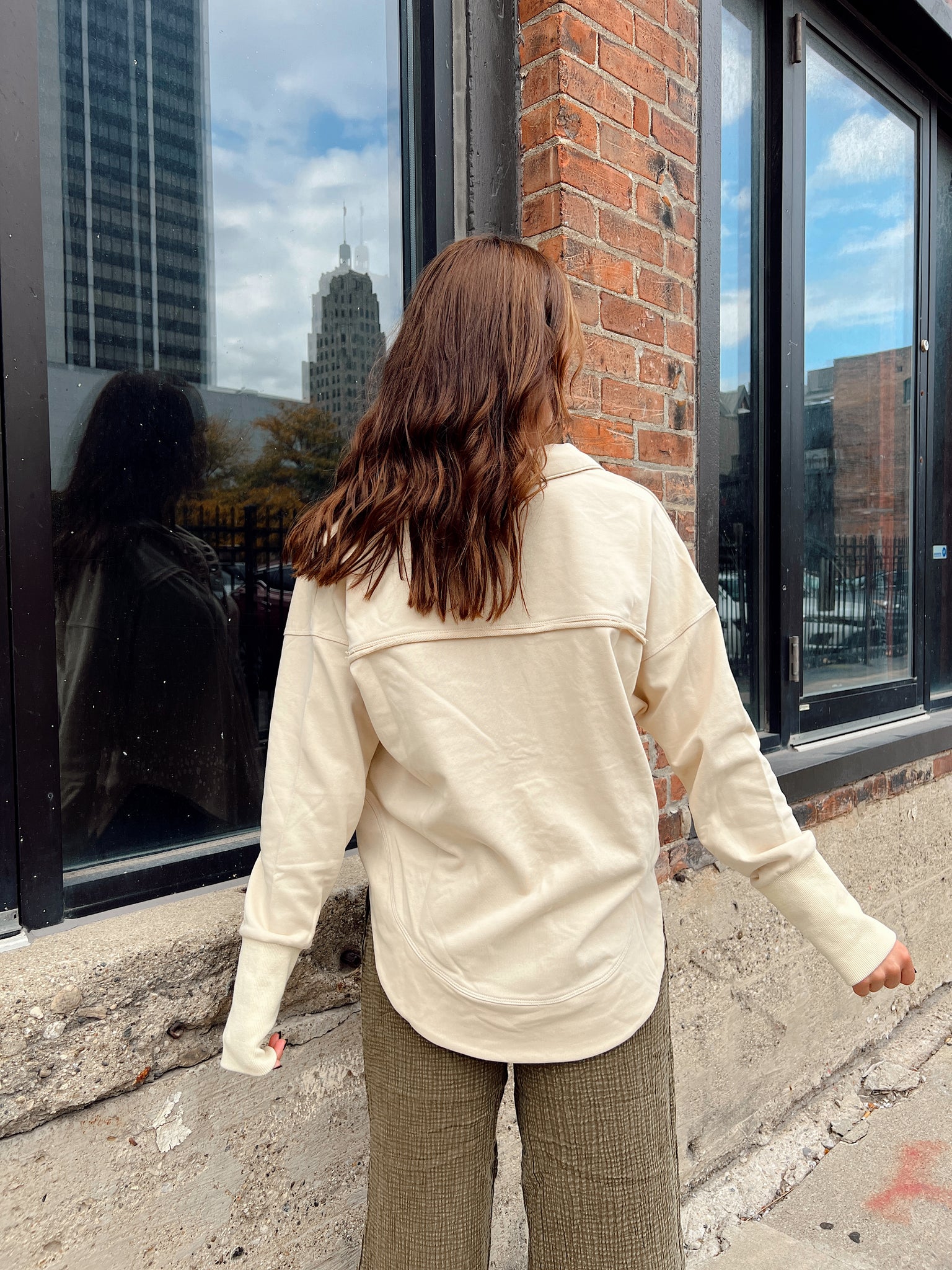 Trophy Life Beige Pullover