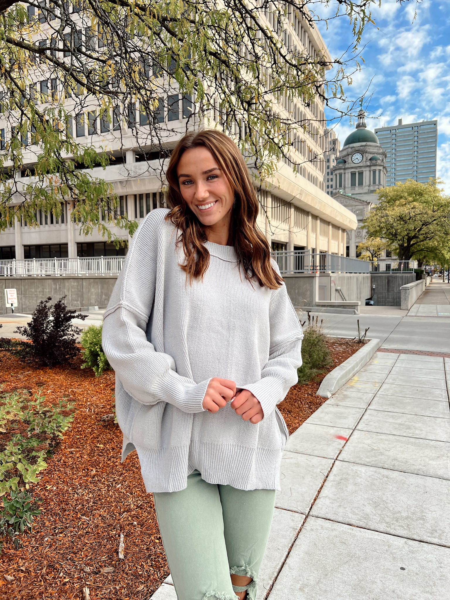 Homegrown Silver Sweater