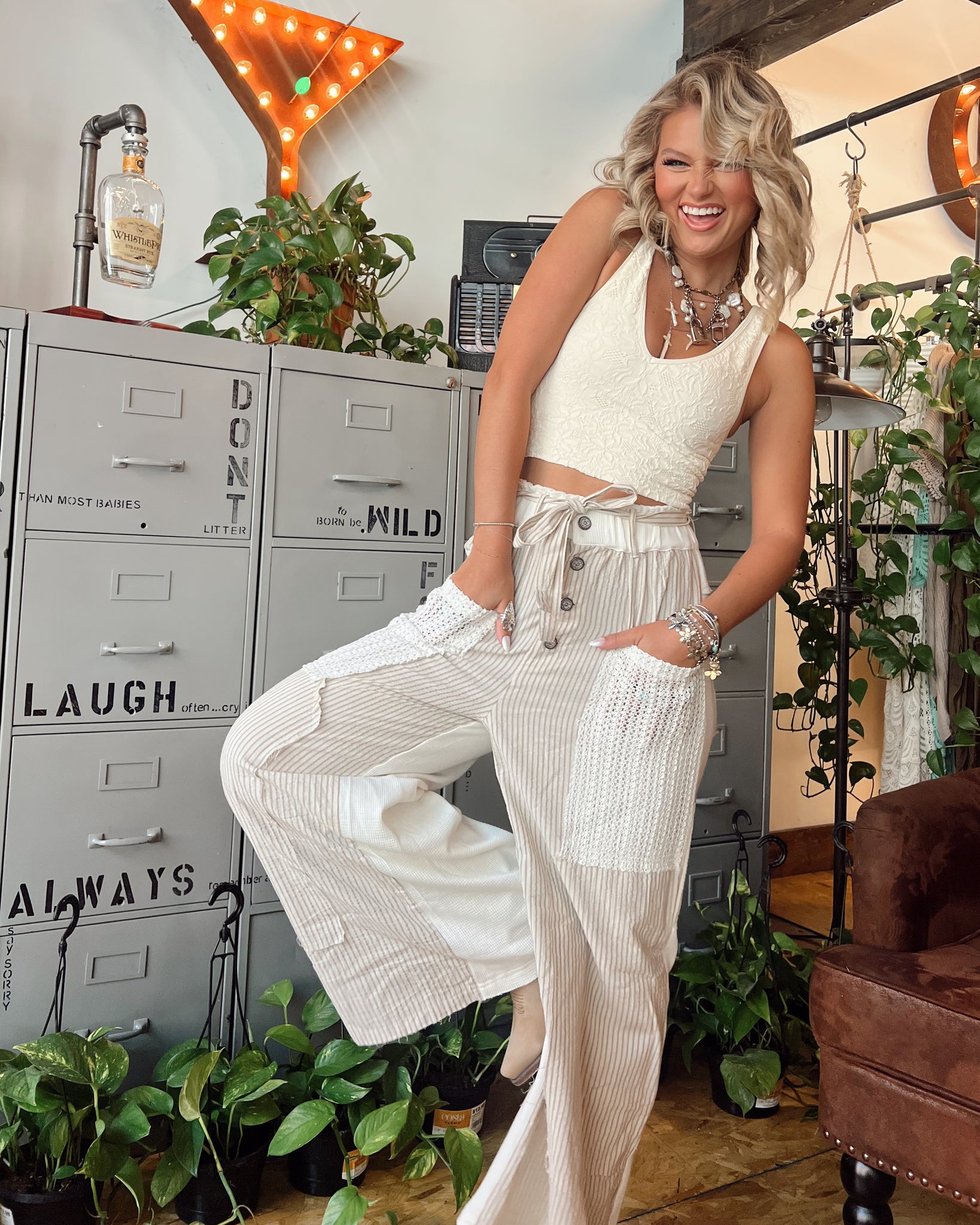 Head In The Clouds Wide Leg Pants