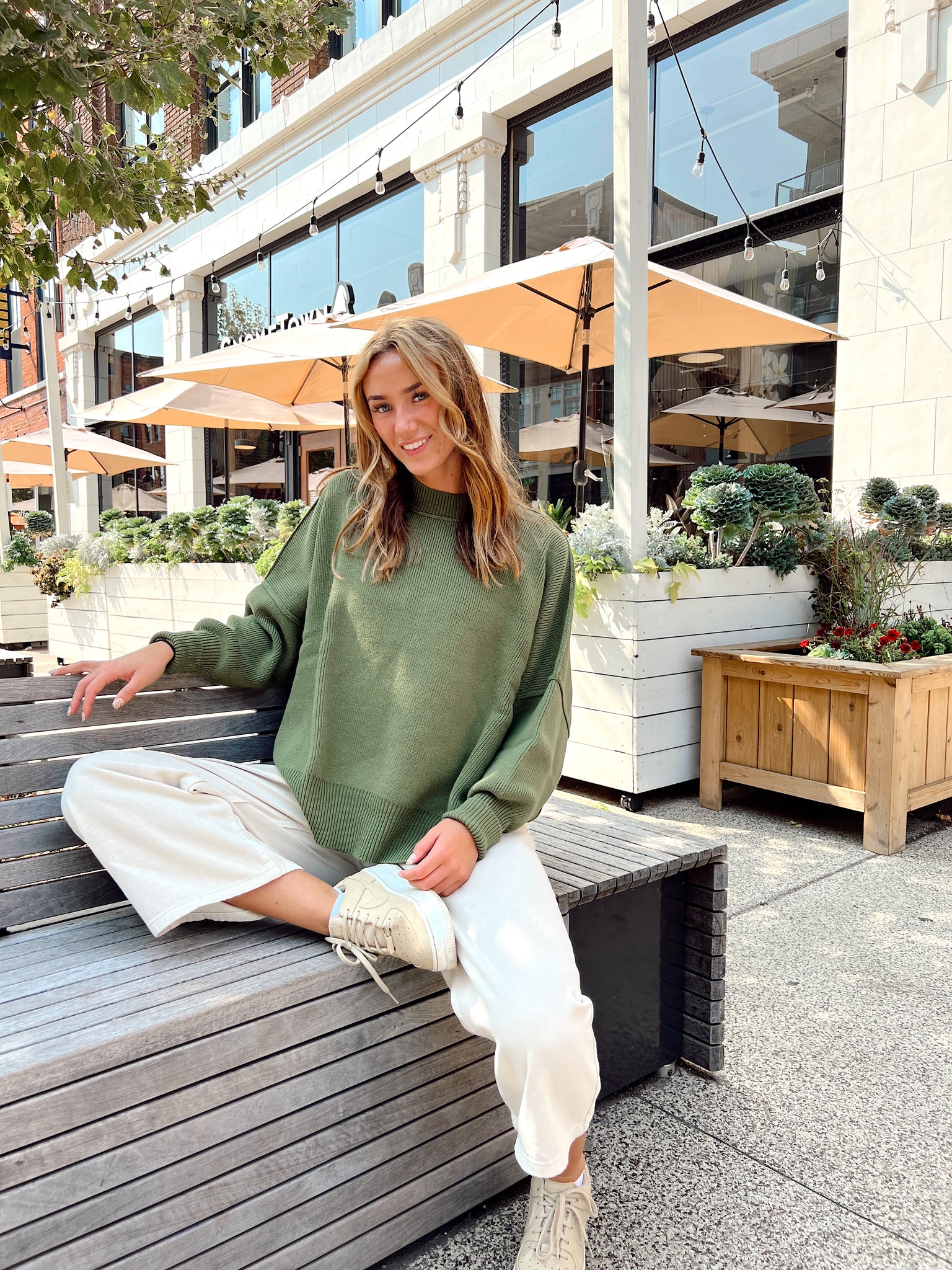 Shape Of You Olive Sweater