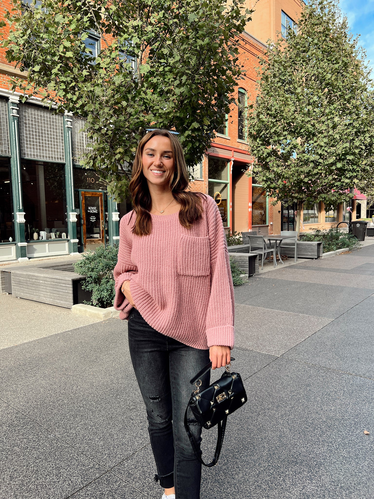 Just Friends Mauve Sweater