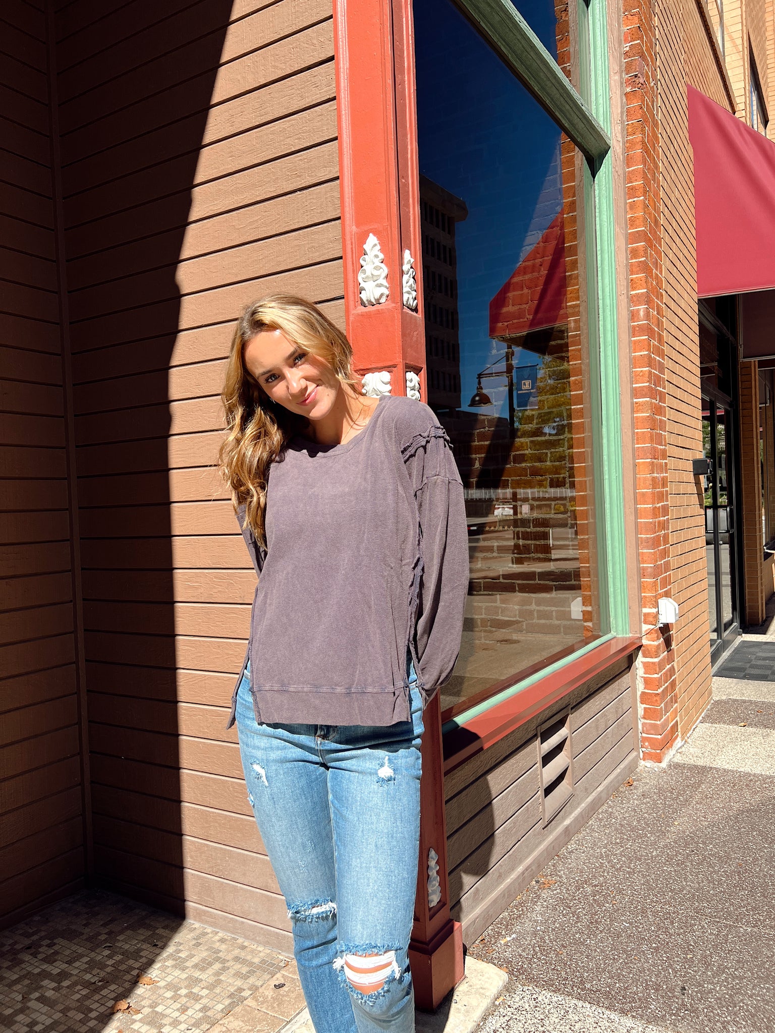 Mountain High Navy Sweatshirt