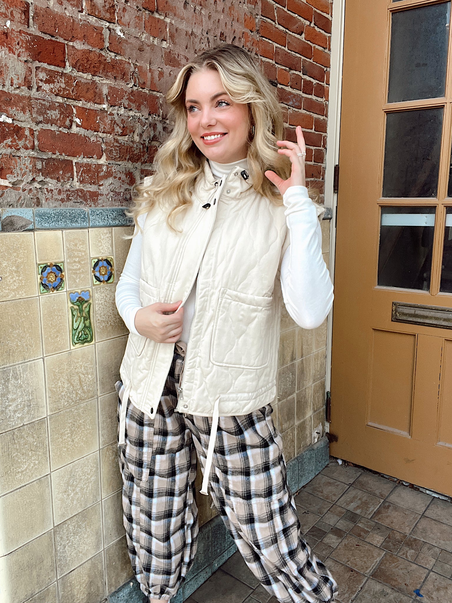 Marshmallow Stroll Vest Cream
