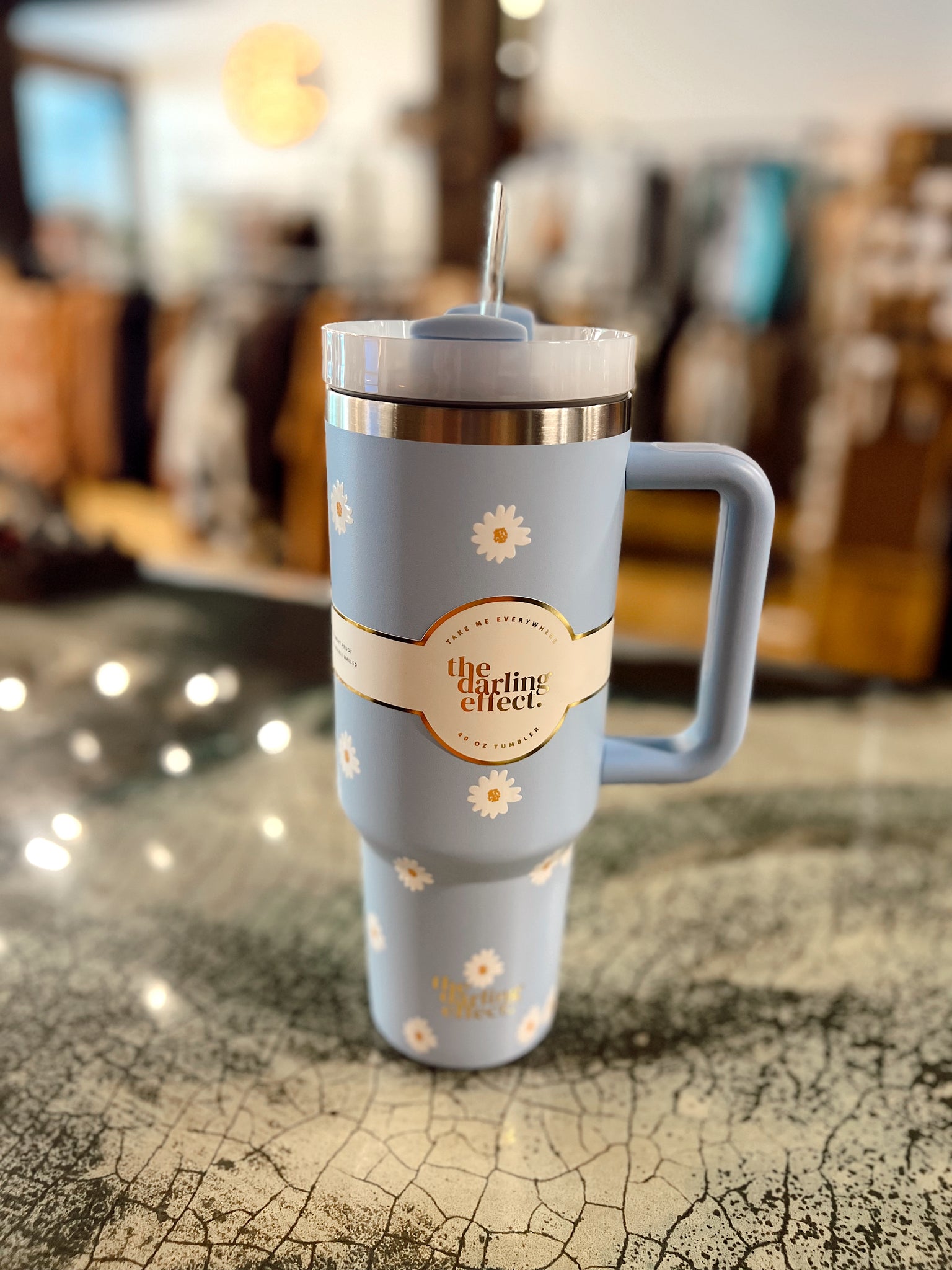 Blue Daisy 40oz Tumbler