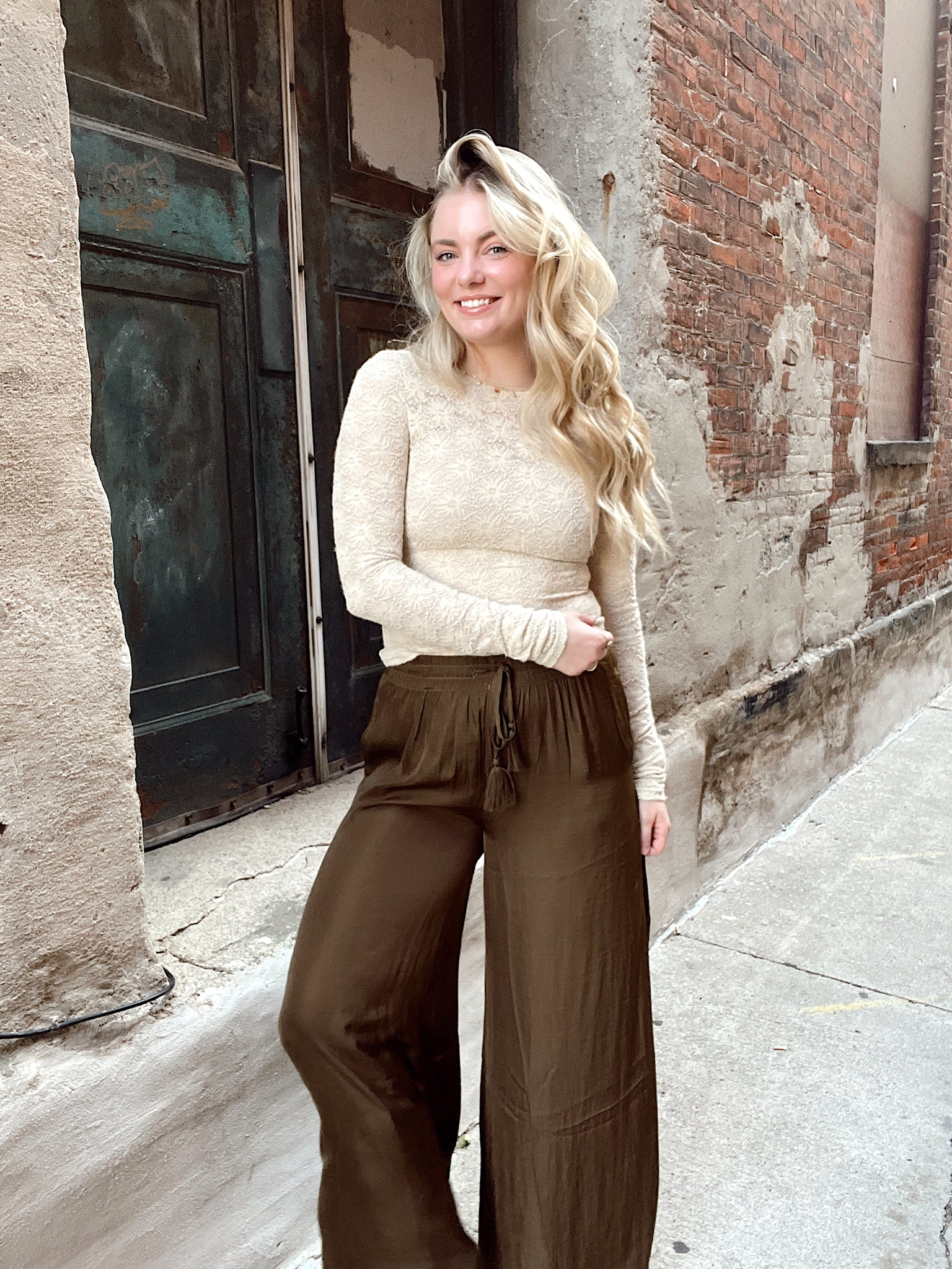 Soft as Silk Dark Olive Palazzo Pants
