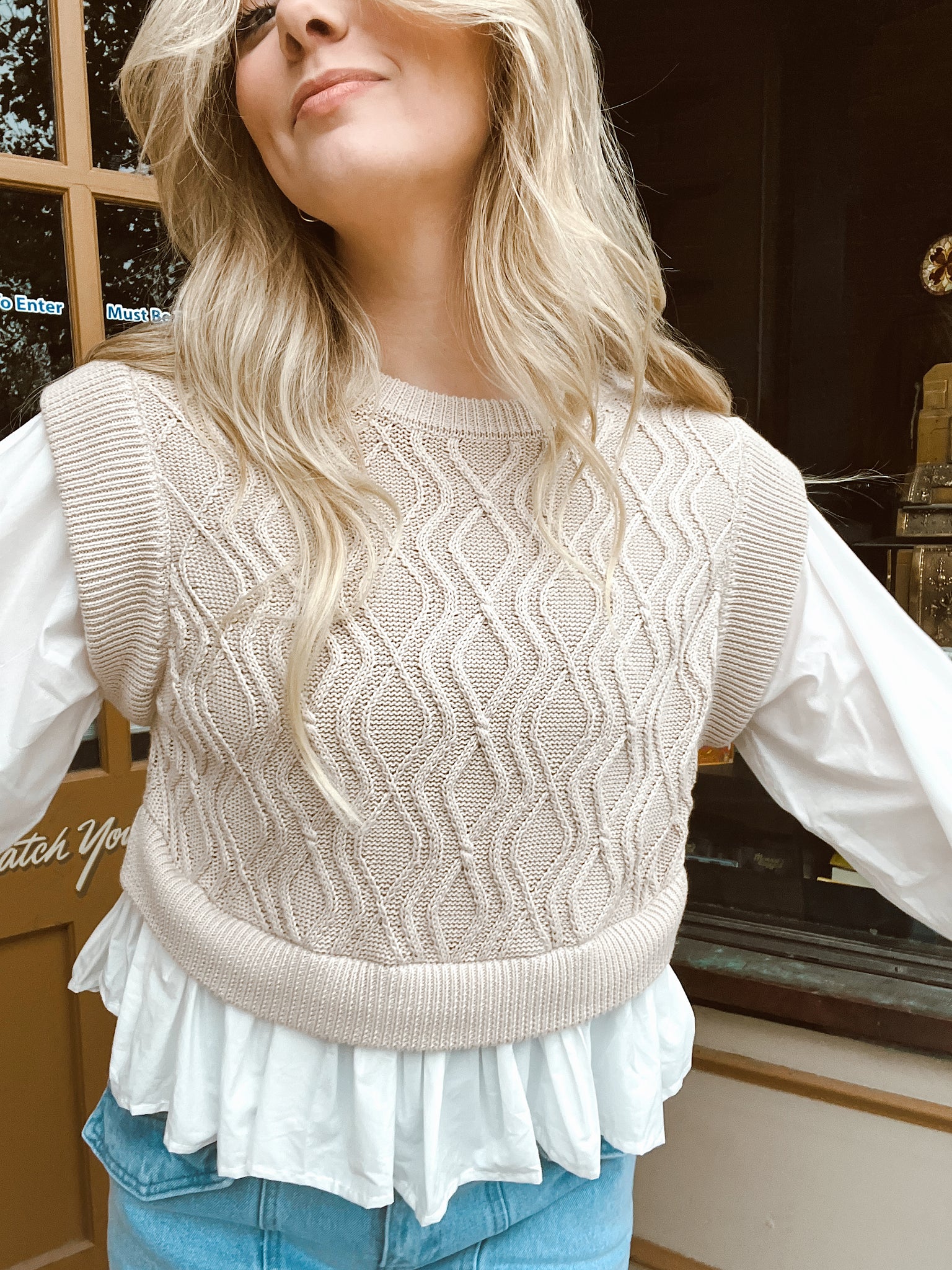 FINAL SALE- Winter Wonderland Sweater Blouse
