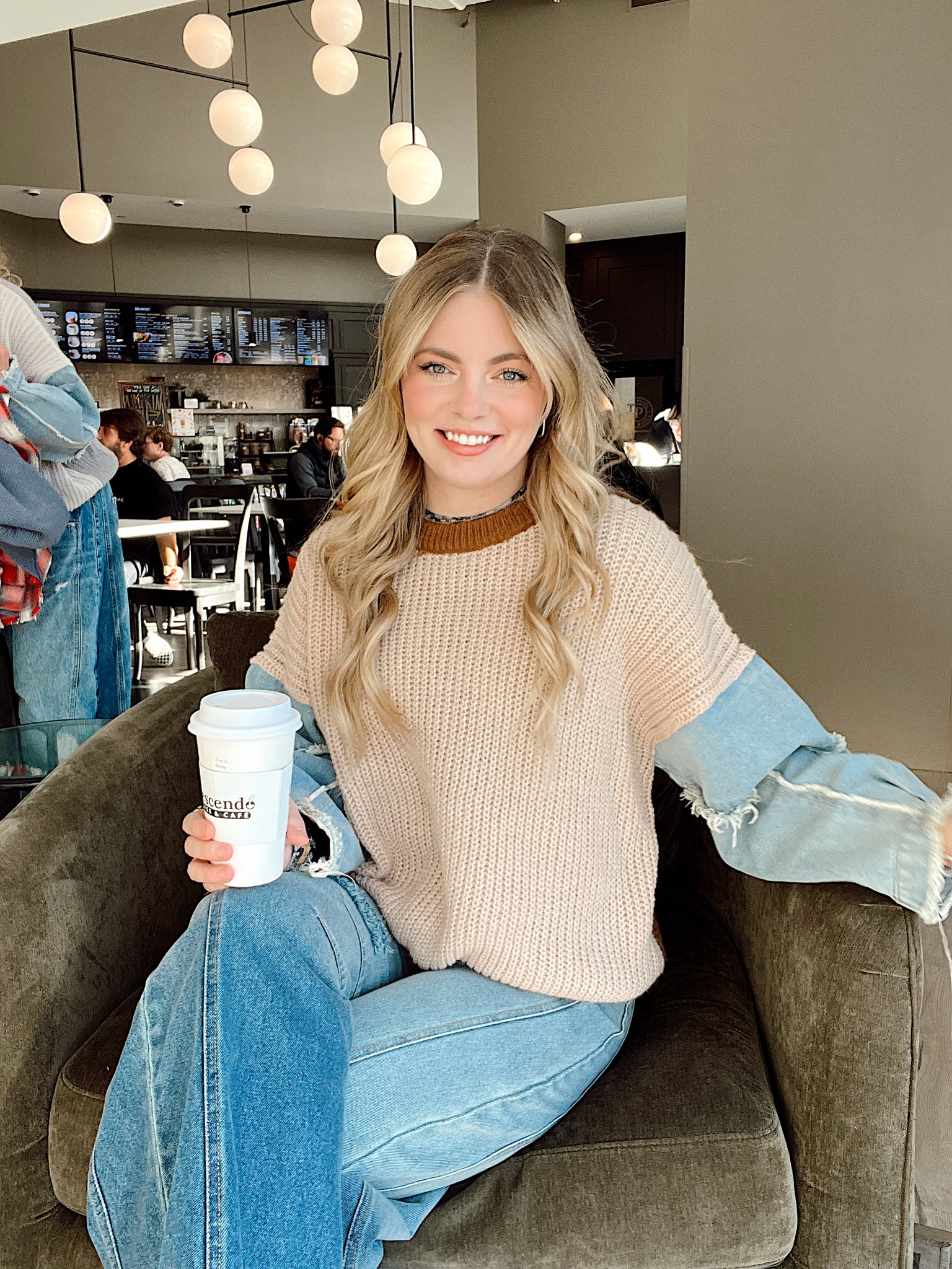 Mix It Up Sweater Brown/Tan