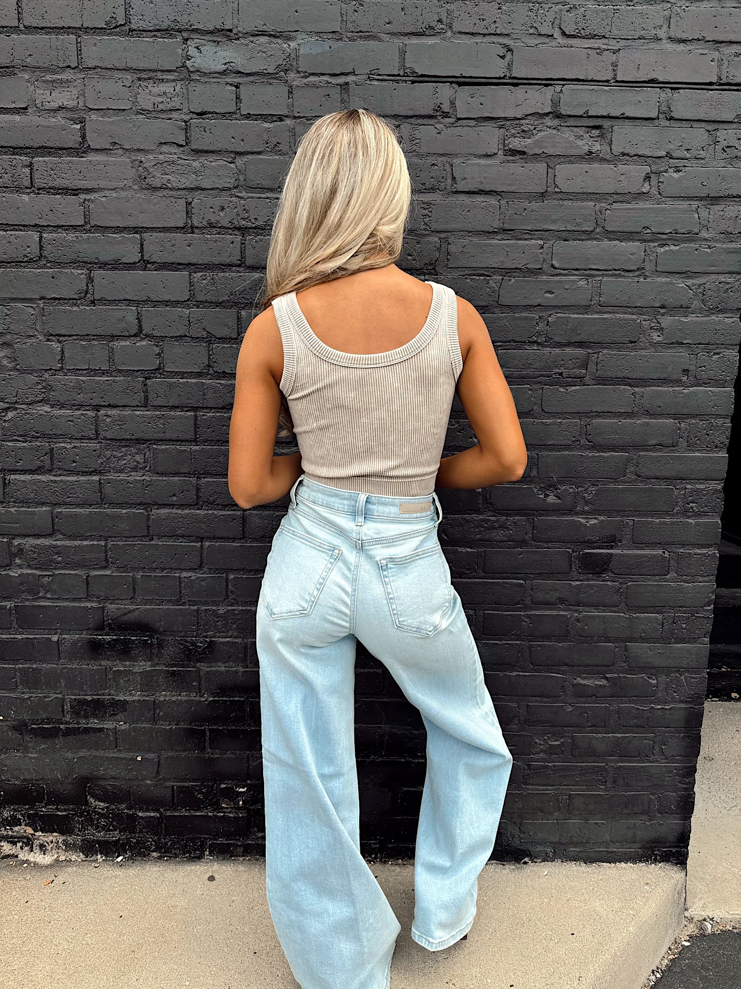 Carpe Diem Light Wash Wide Leg Jeans