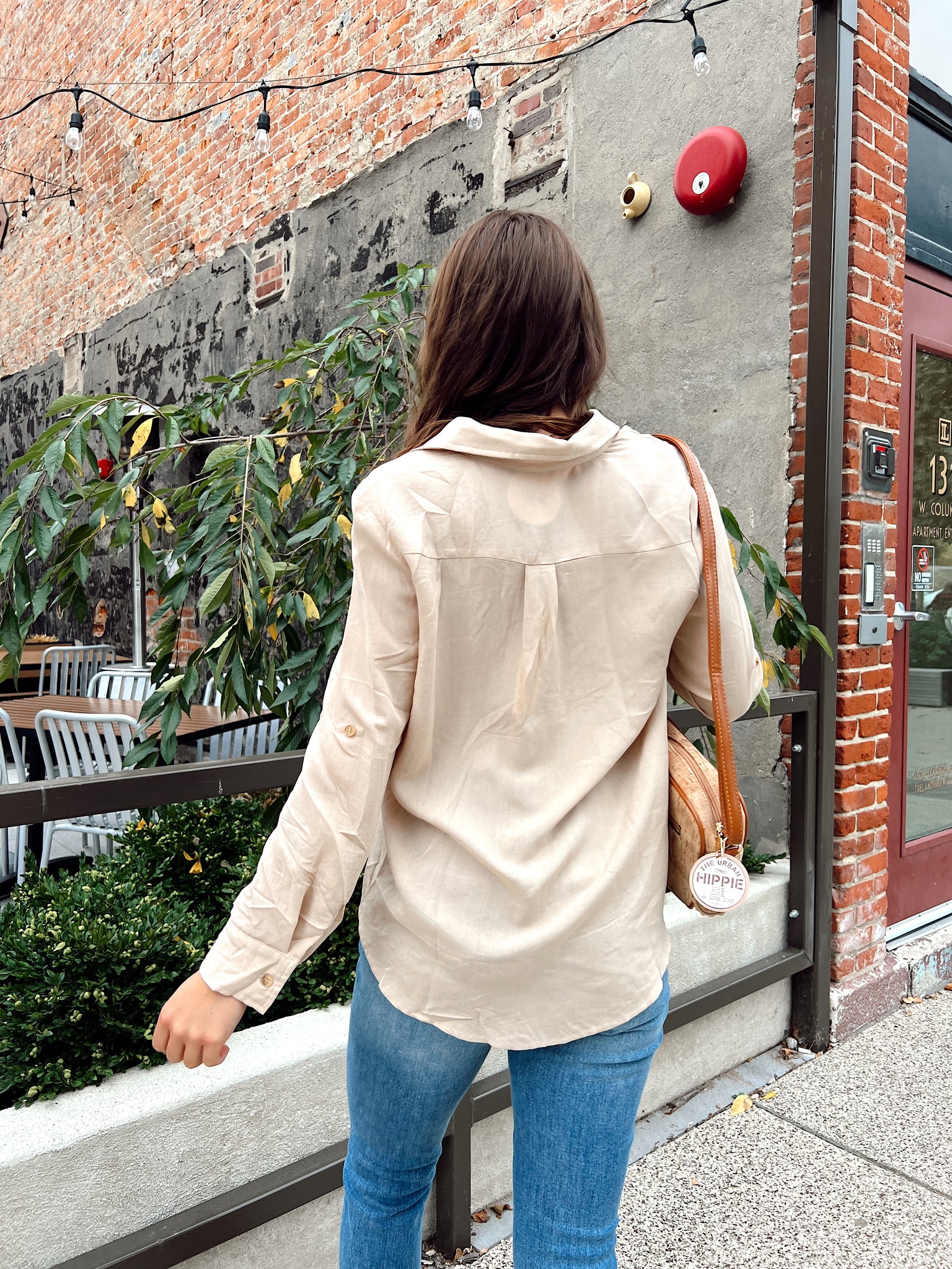 Leonie Taupe Henley