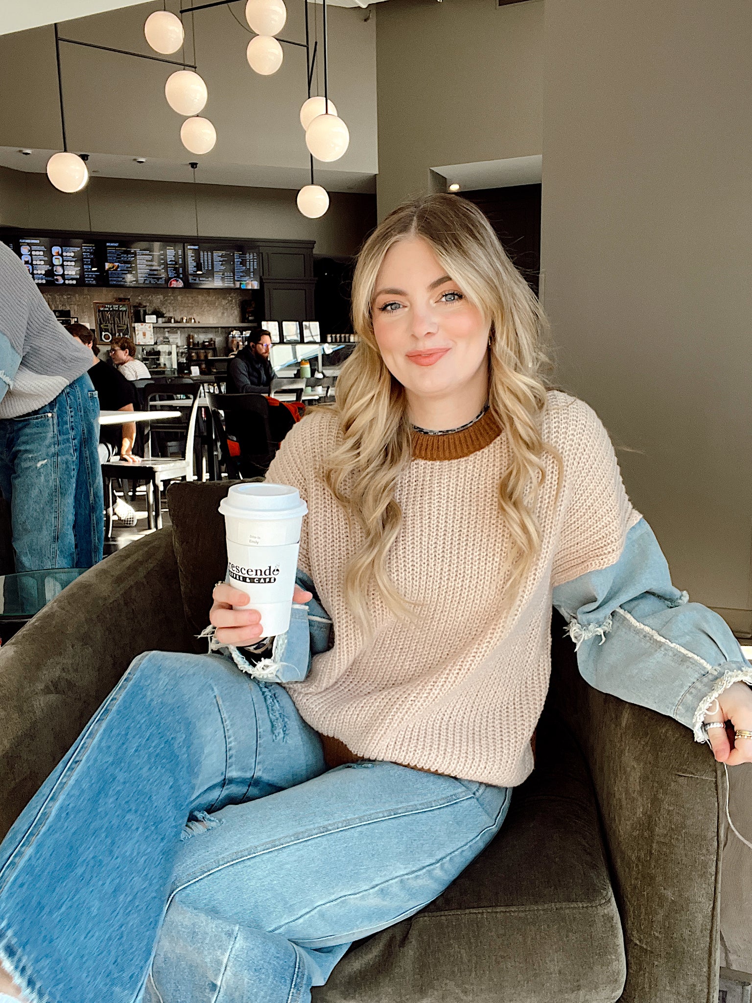 Mix It Up Sweater Brown/Tan