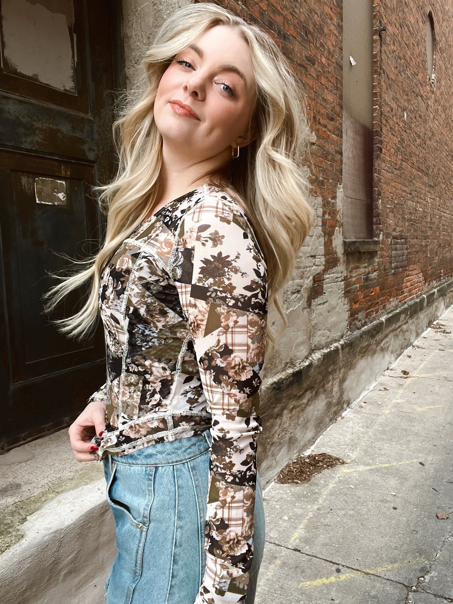 Feeling Fancy Sheer Floral Top