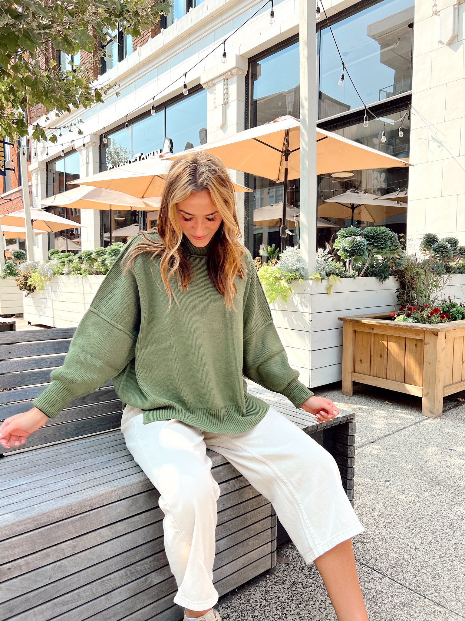 Shape Of You Olive Sweater