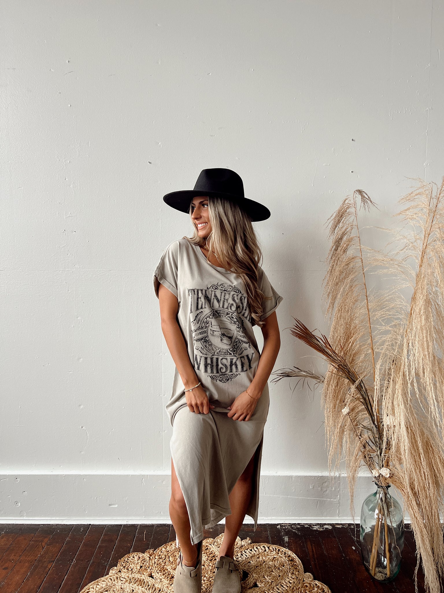 Tennessee Whiskey Beige Maxi Dress