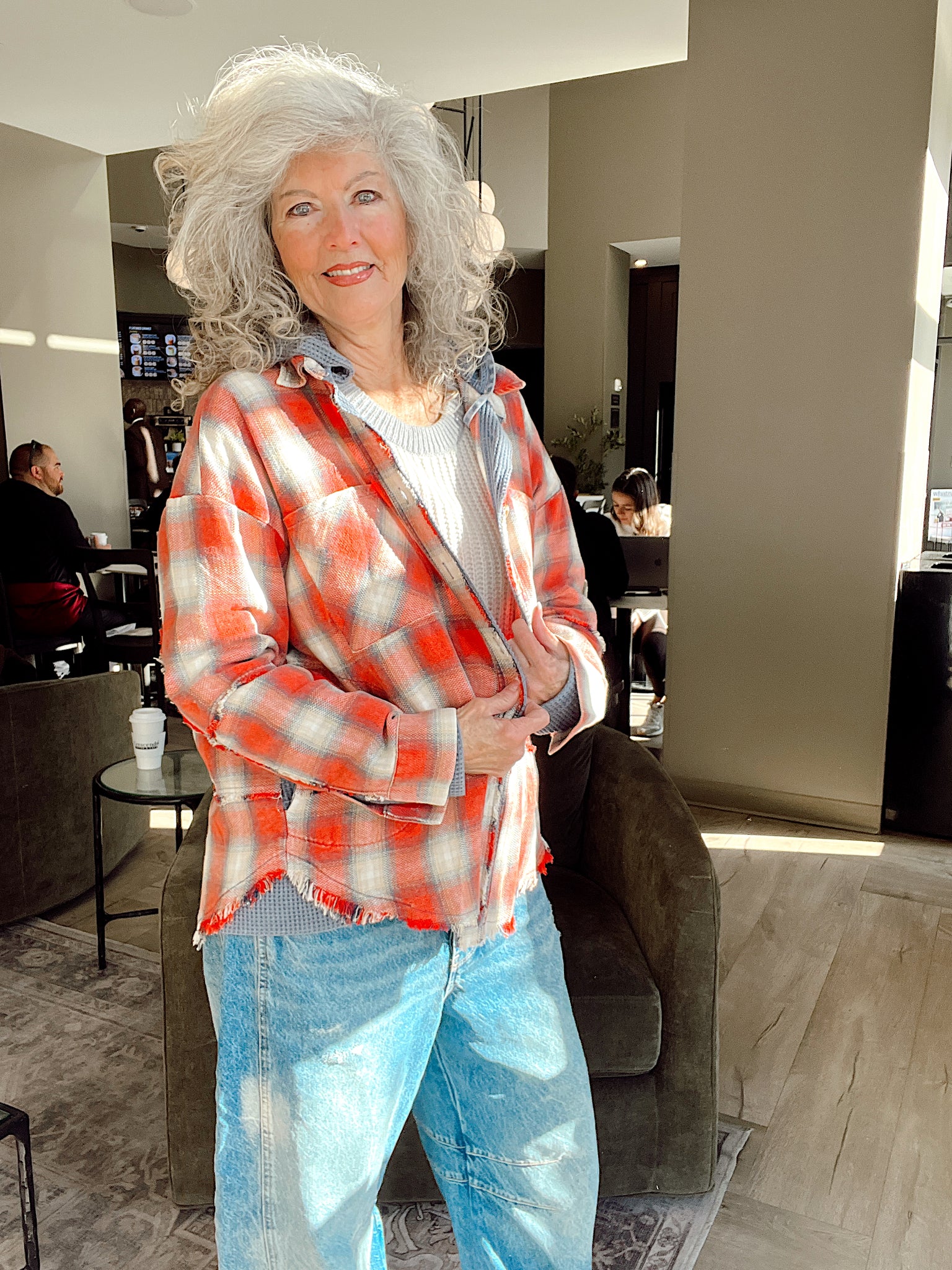 Crushin It Plaid Hoodie