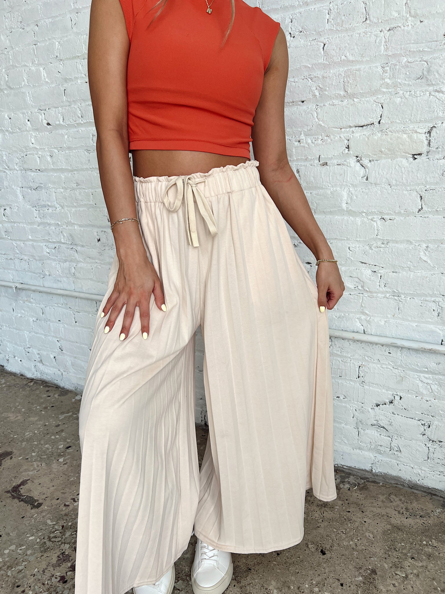 Cozy Flow Beige Lounge Pants