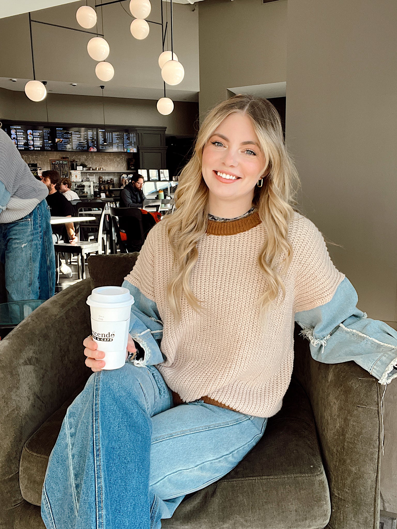 Mix It Up Sweater Brown/Tan