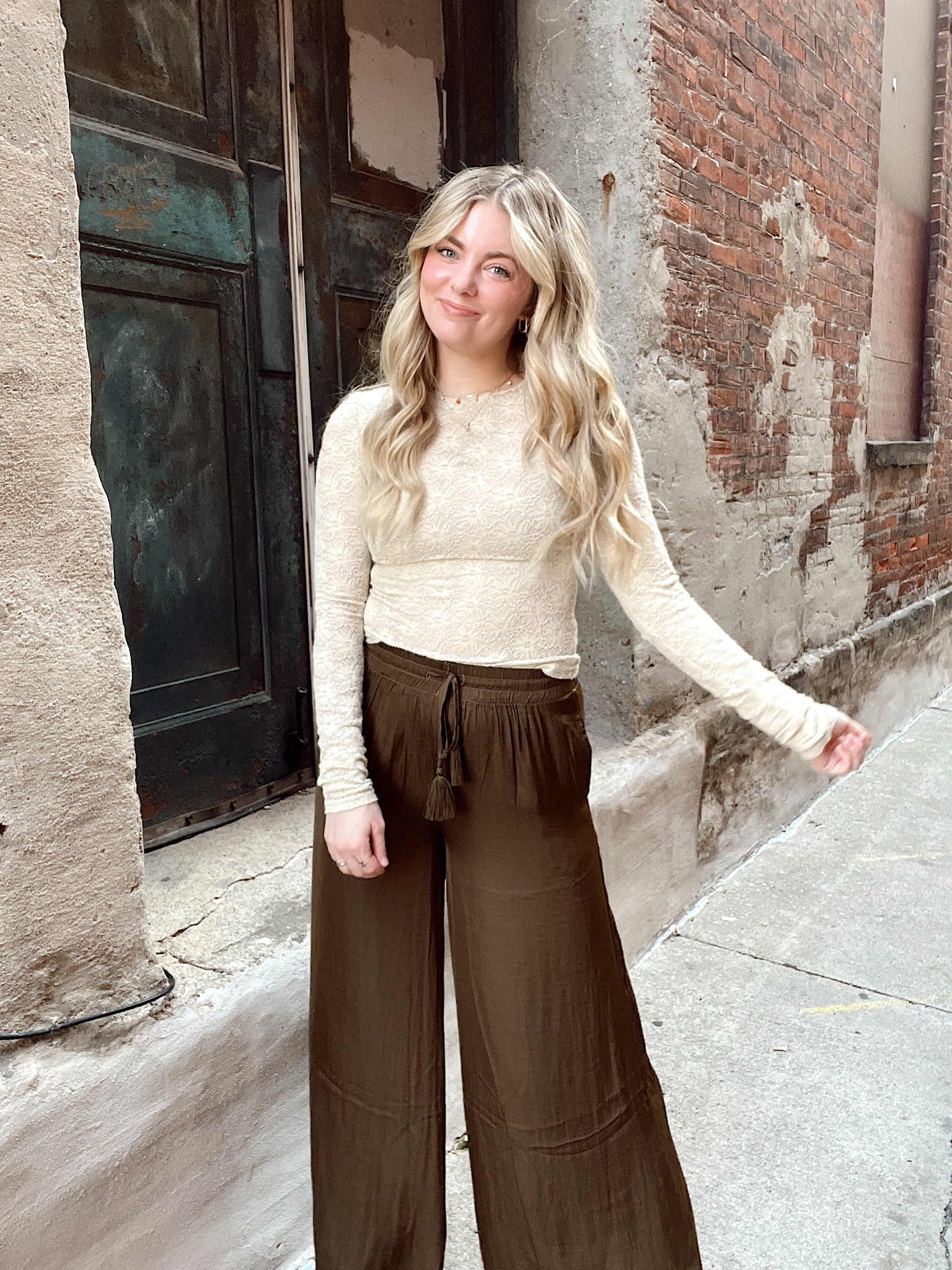 Soft as Silk Dark Olive Palazzo Pants