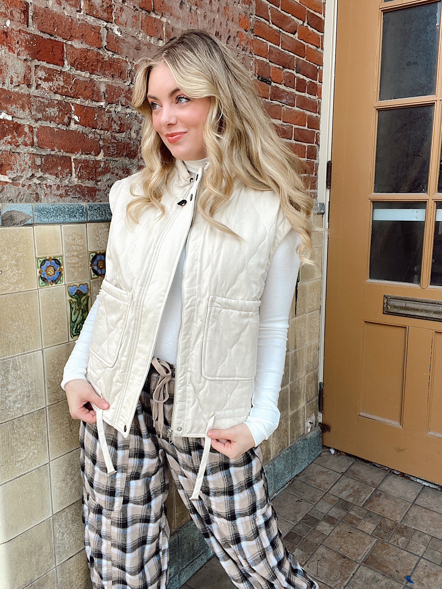 Marshmallow Stroll Vest Cream