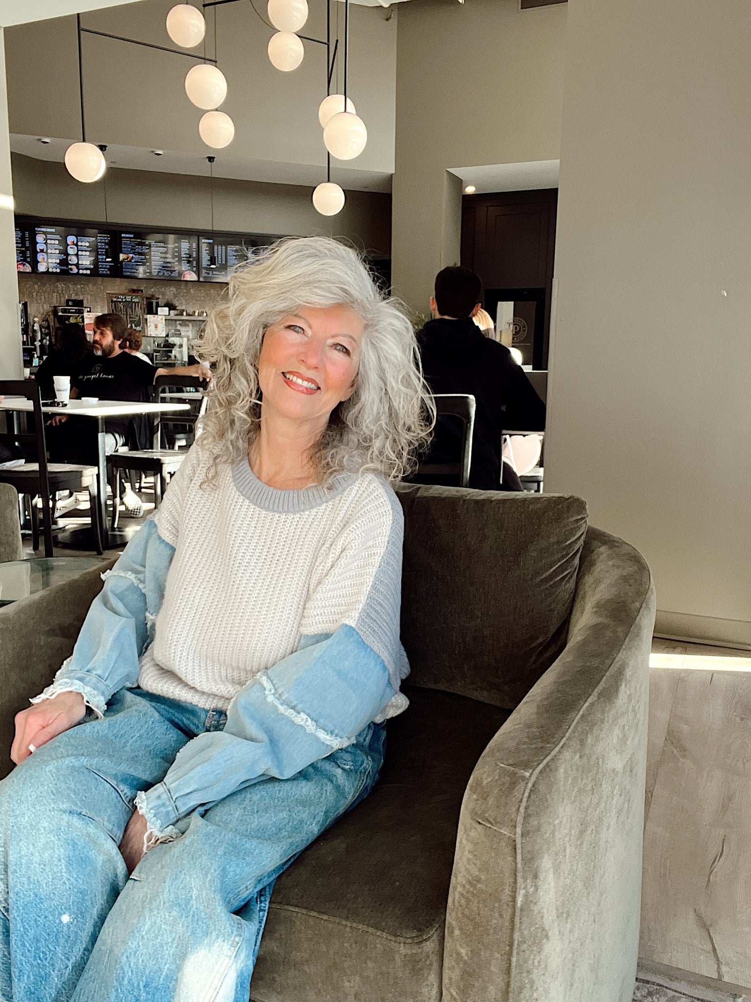 Mix It Up Sweater Grey/Dk Grey