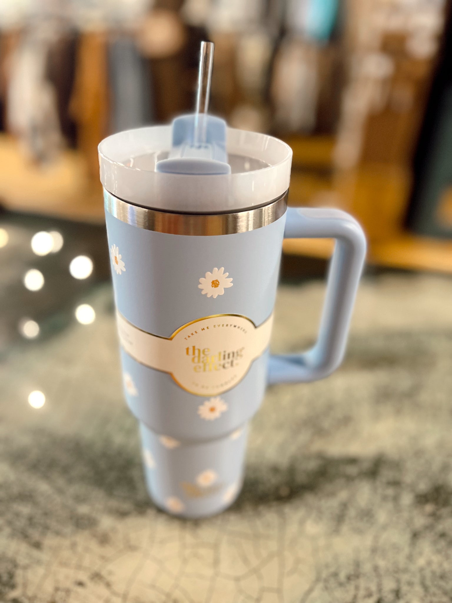 Blue Daisy 40oz Tumbler