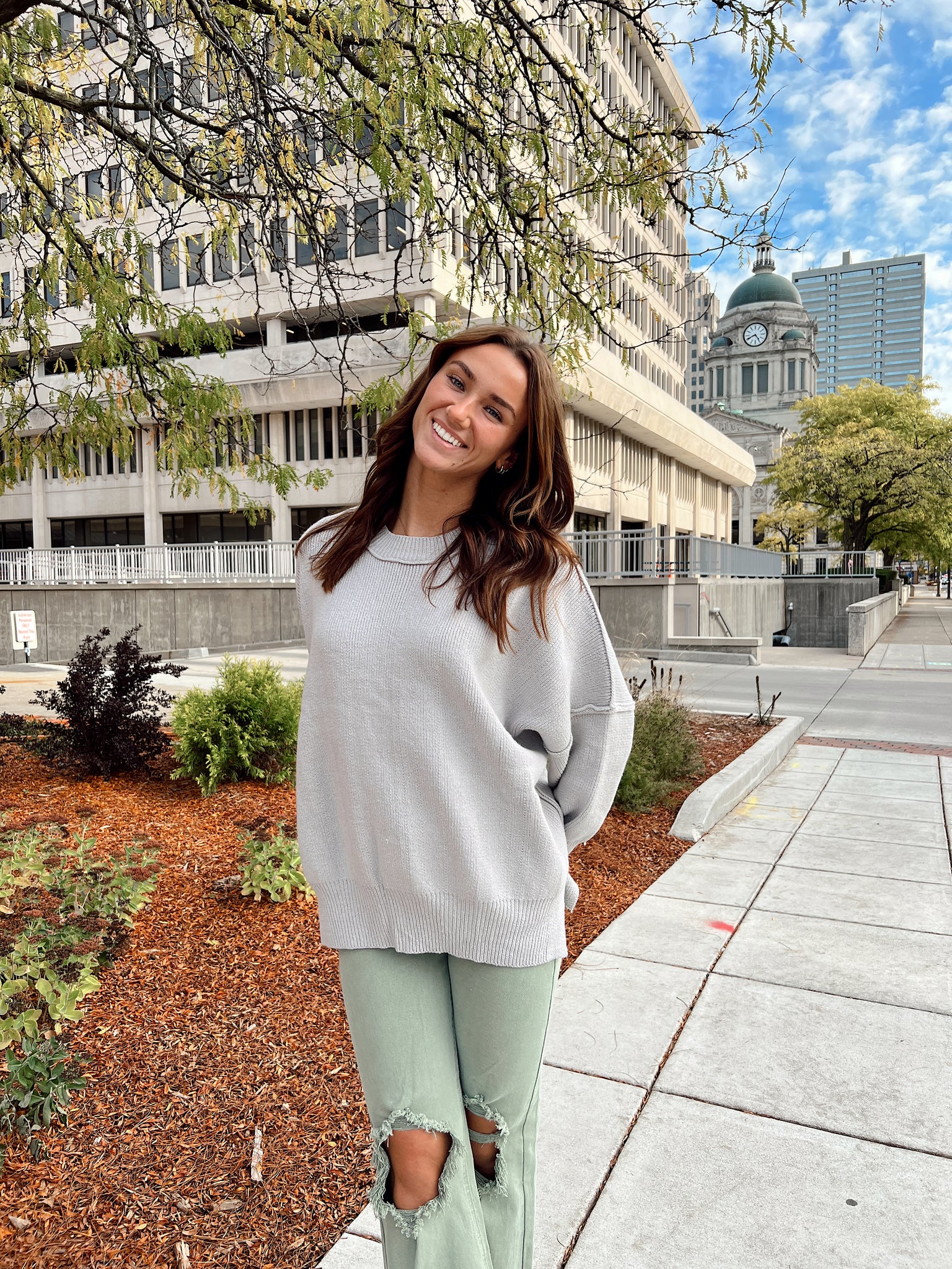 Homegrown Silver Sweater