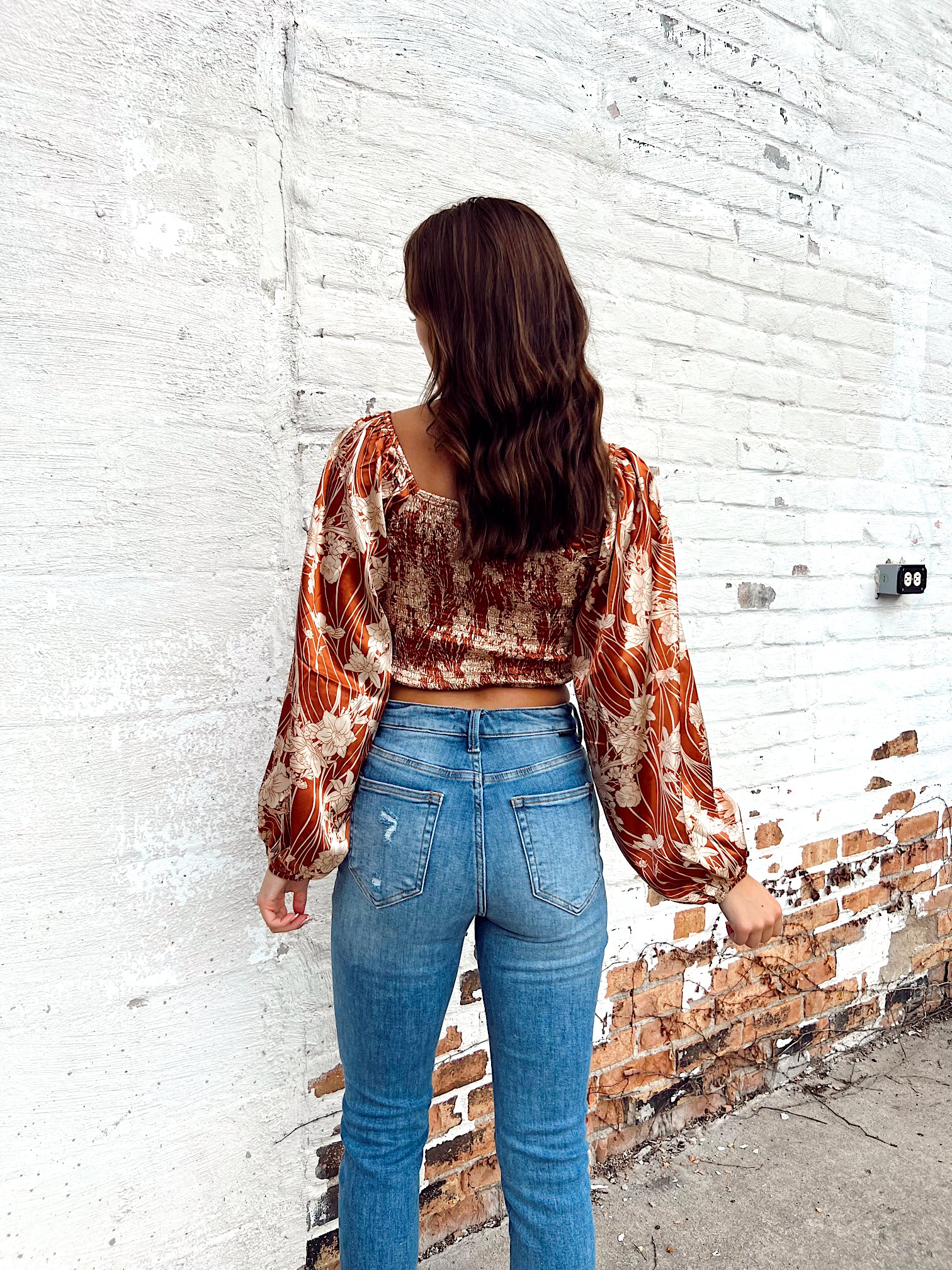 Dream On Butterscotch Floral Top