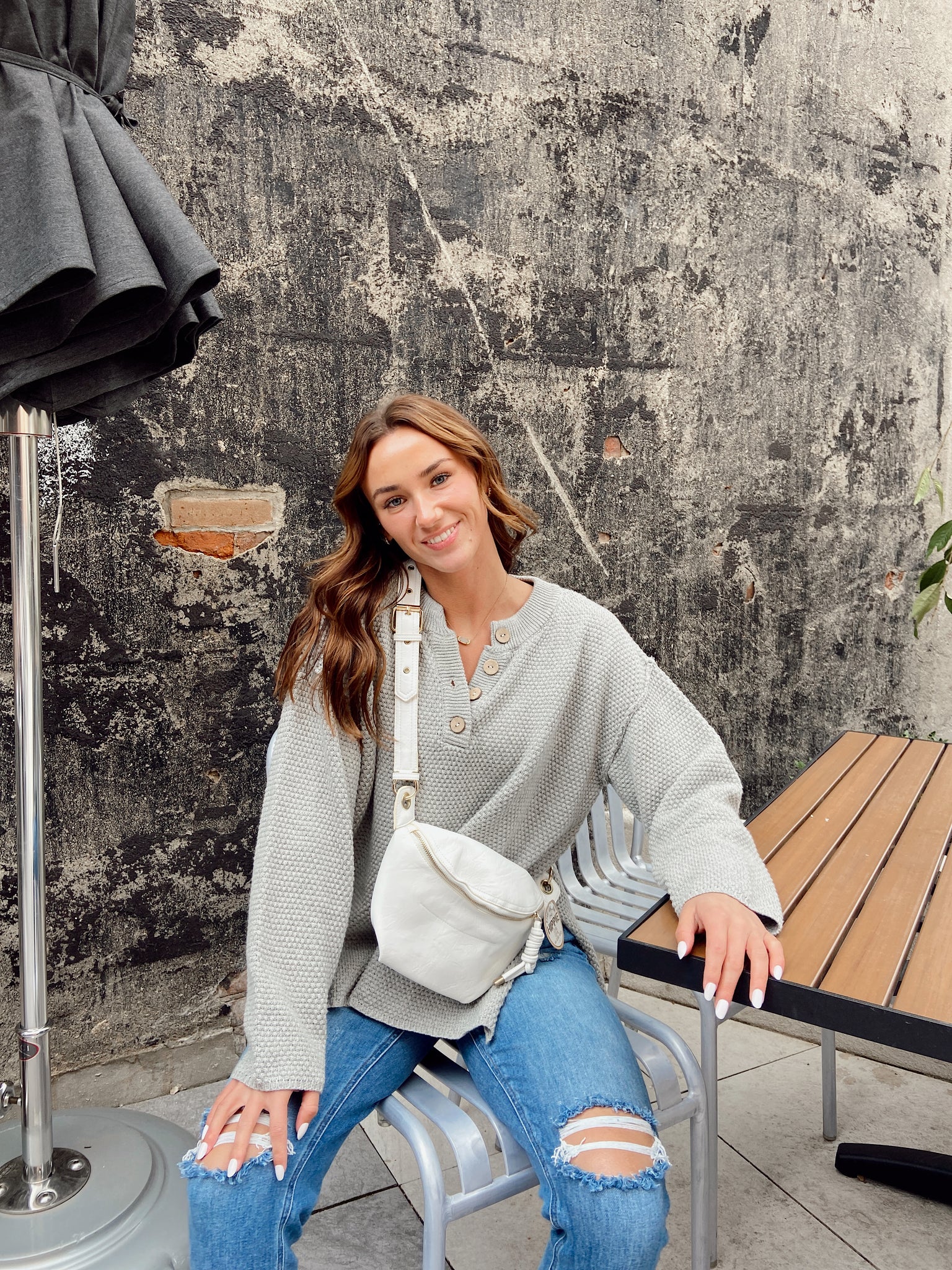 Smoke & Ashes Heather Grey Sweater