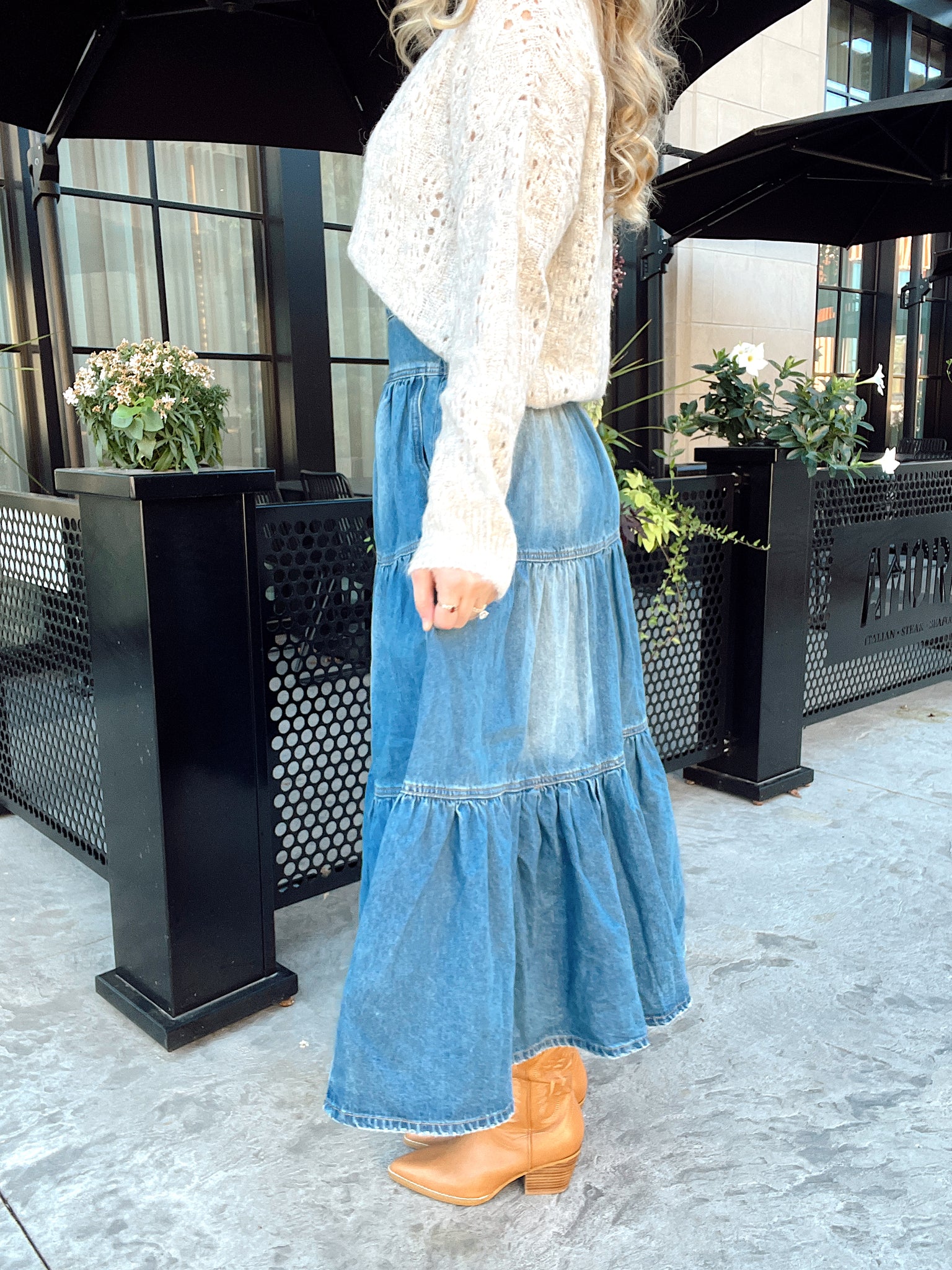 Boot Scootin Denim Skirt