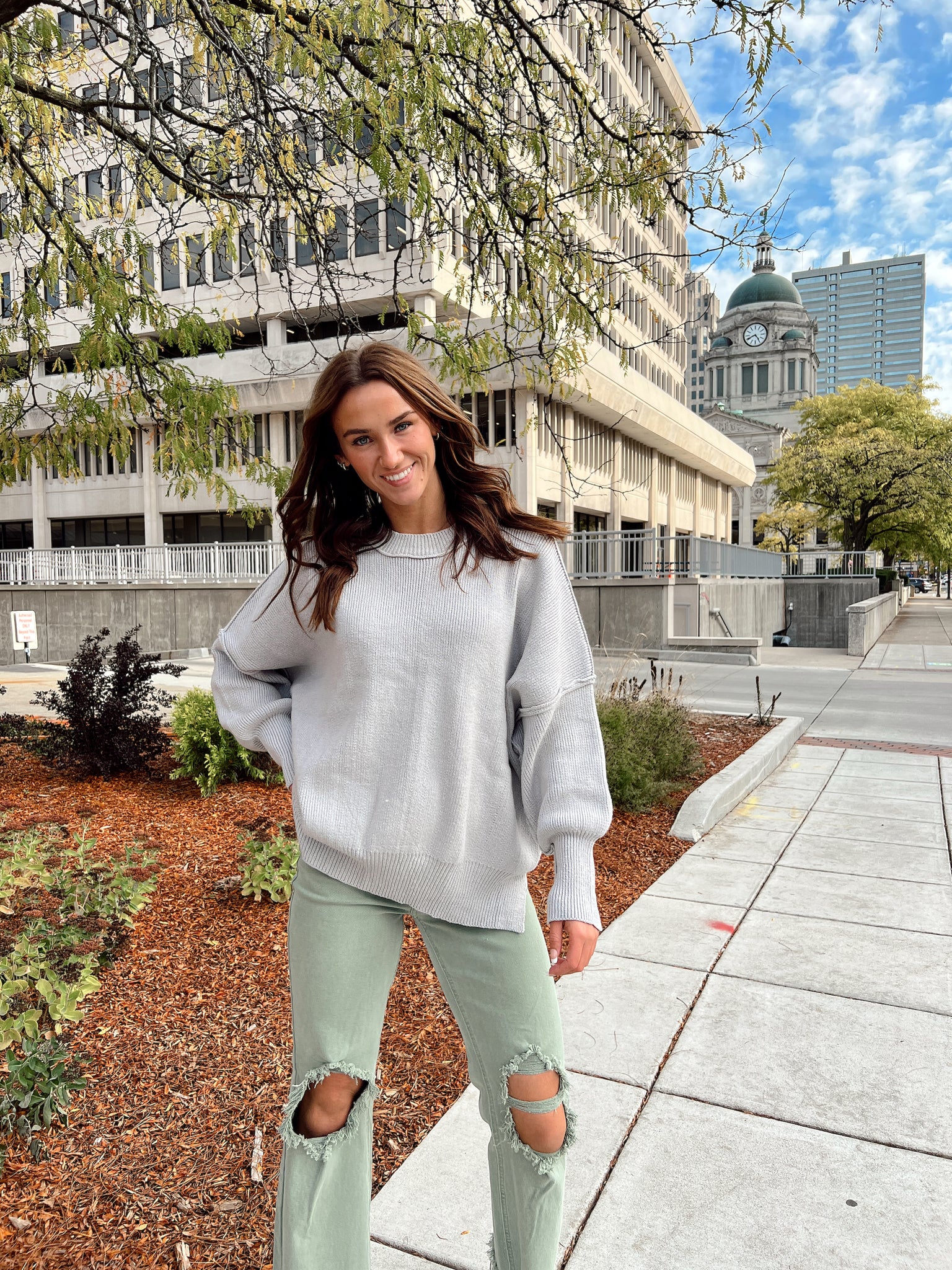 Homegrown Silver Sweater