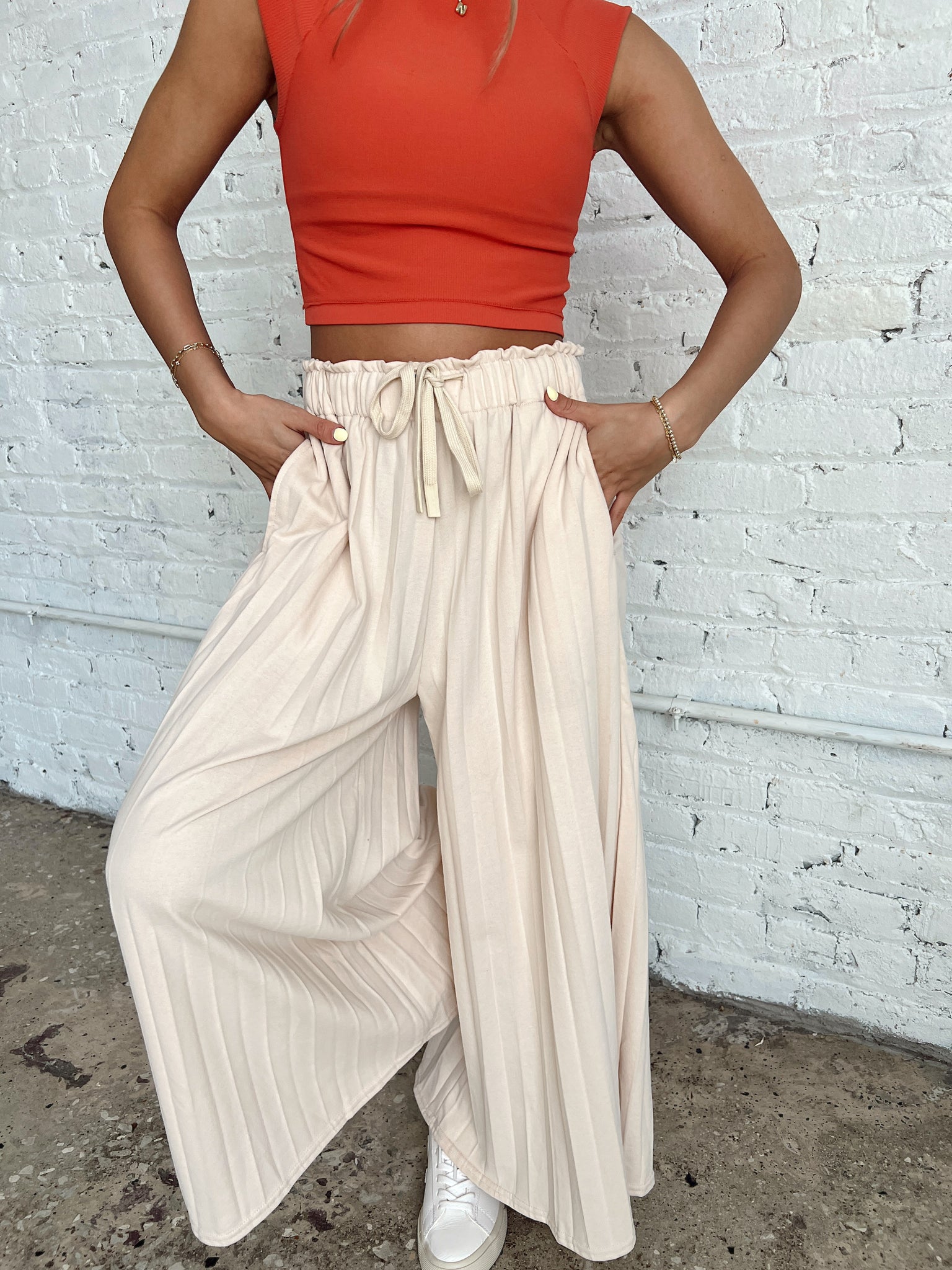 Cozy Flow Beige Lounge Pants