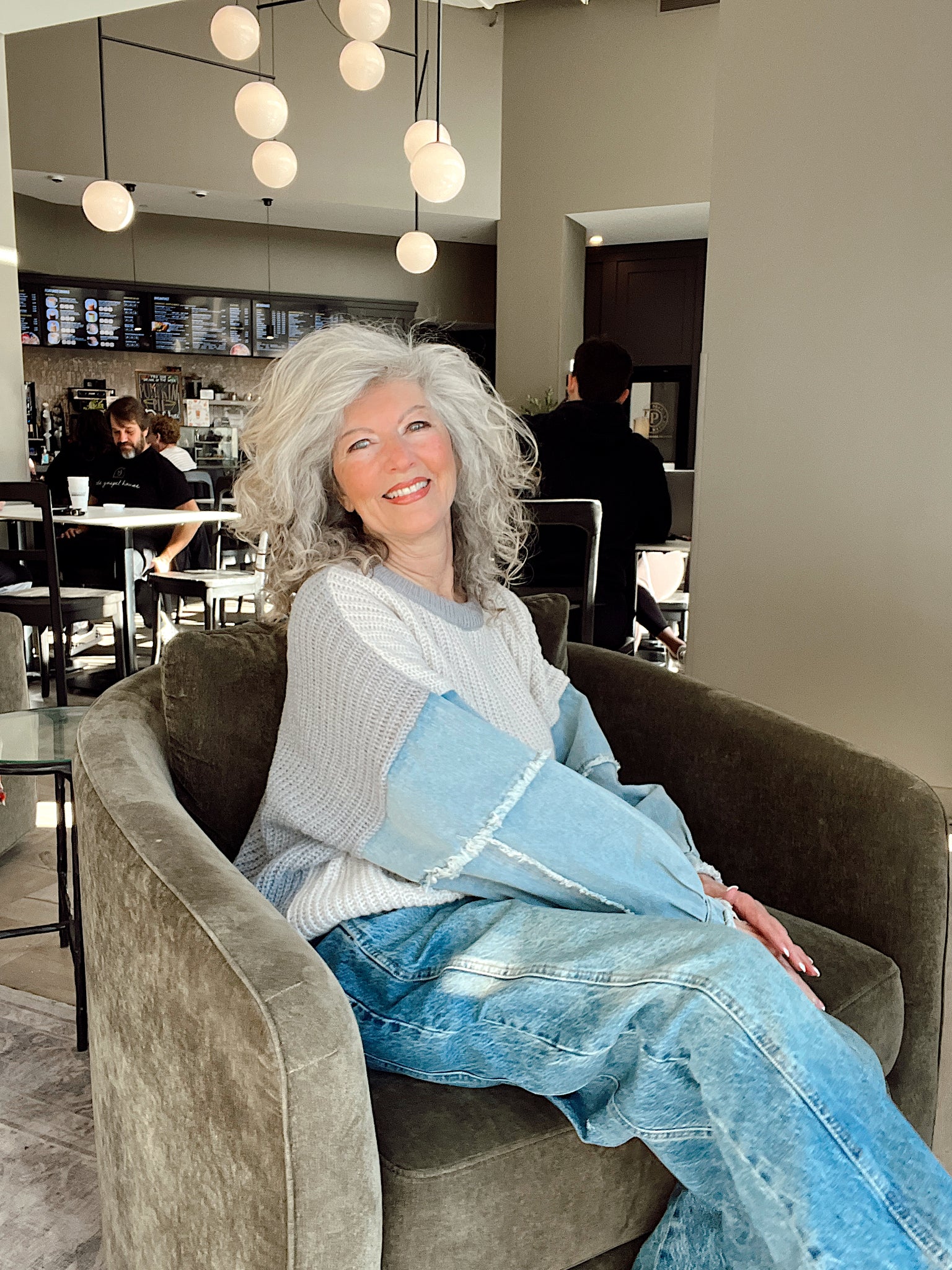 Mix It Up Sweater Grey/Dk Grey