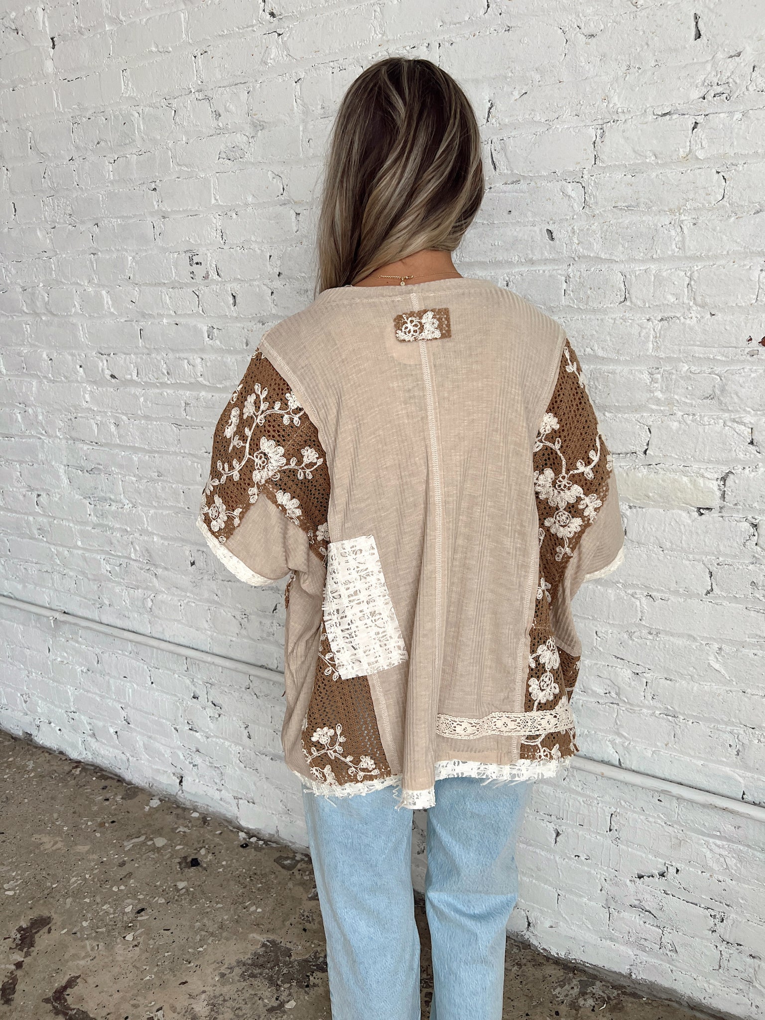 Petals and Lace Hooded Top
