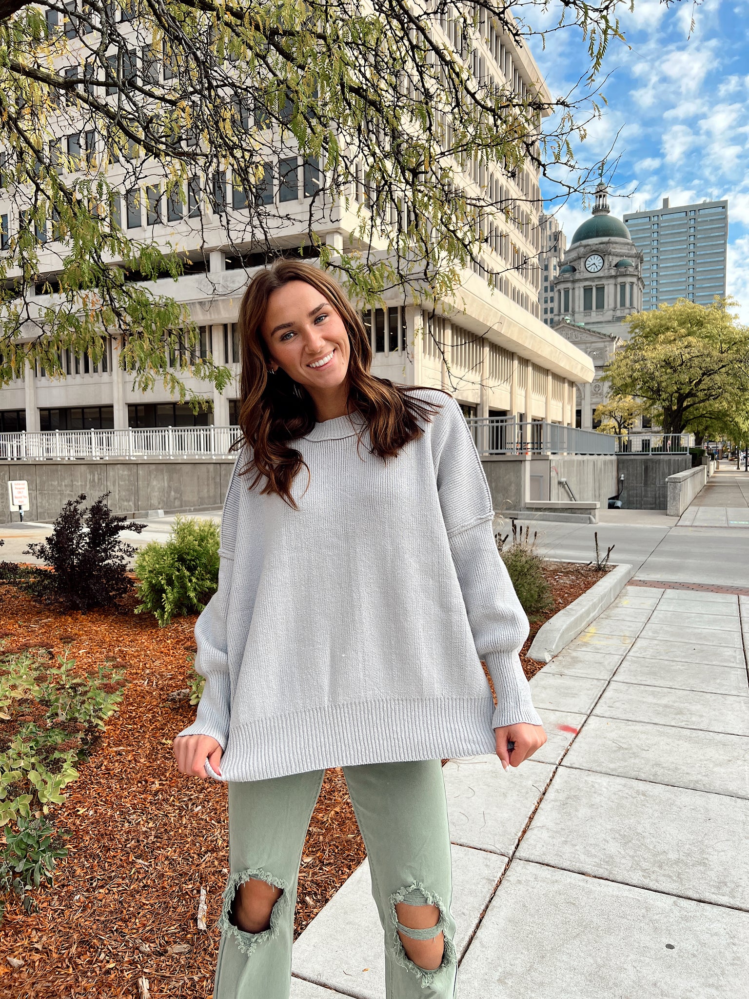 Homegrown Silver Sweater