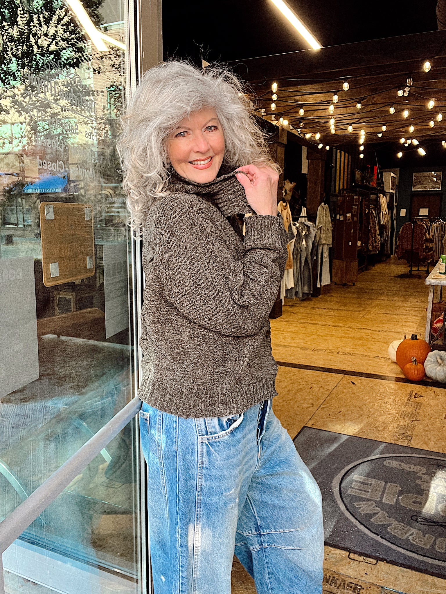 Changing Leaves Chenille Sweater