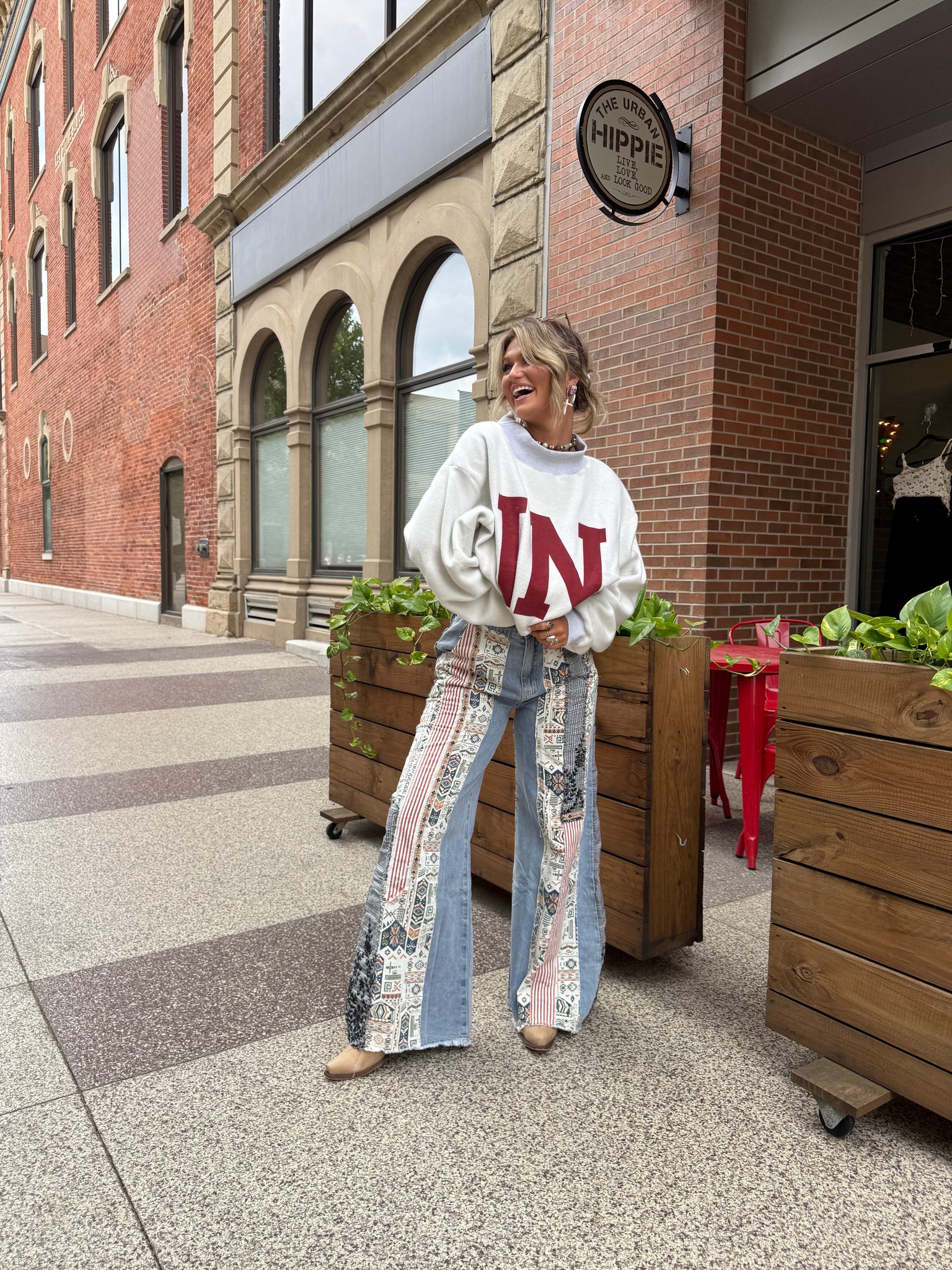 Free Spirit Denim Patchwork Jeans