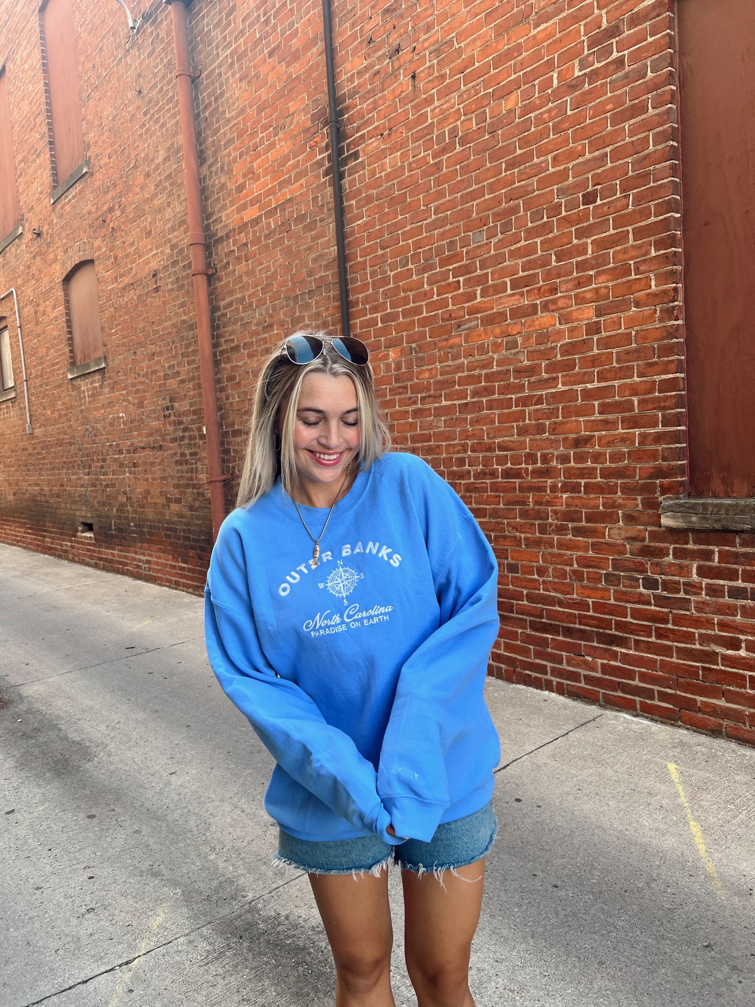 Paradise On Earth OBX Blue Sweatshirt
