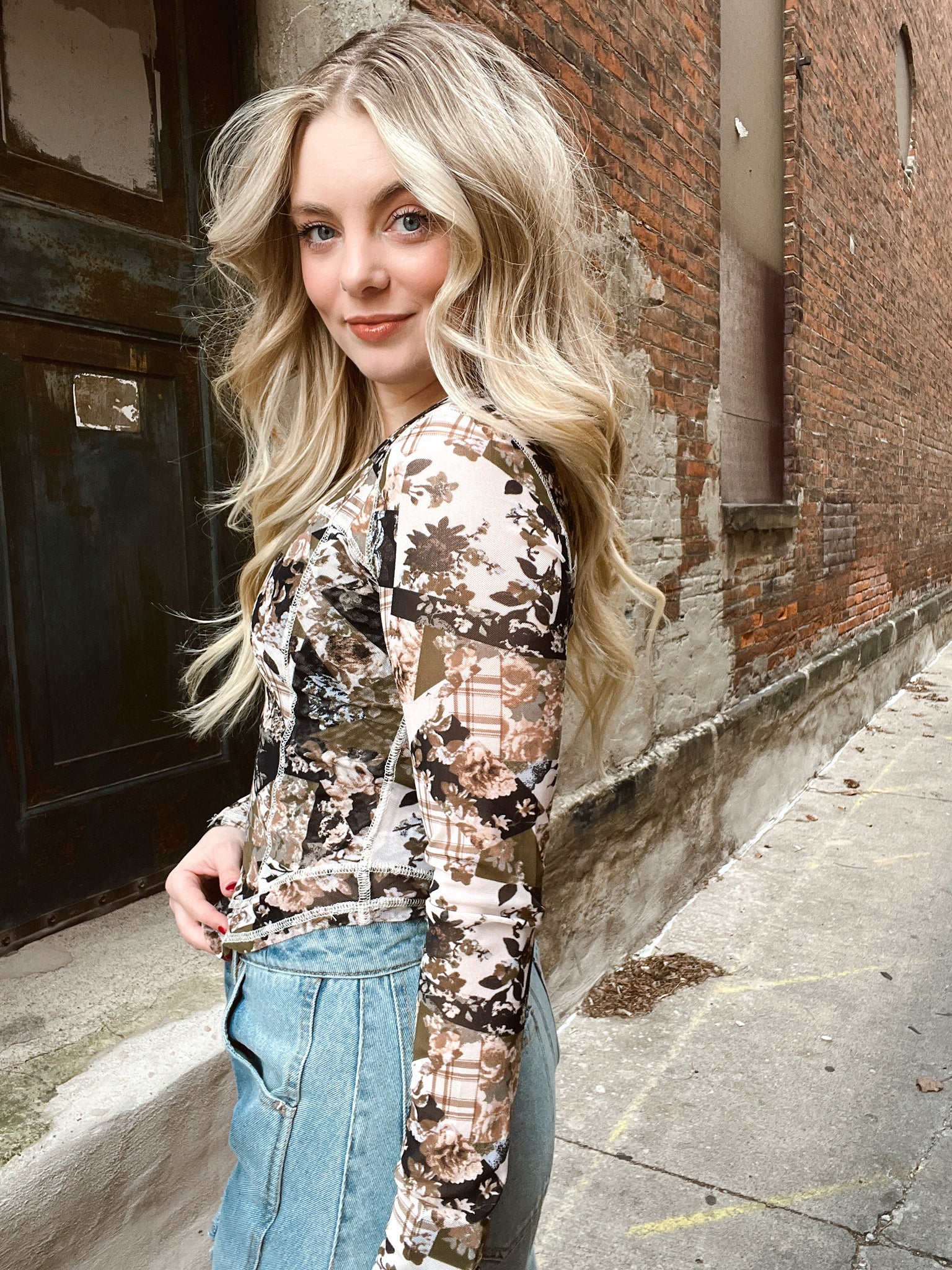 Feeling Fancy Sheer Floral Top