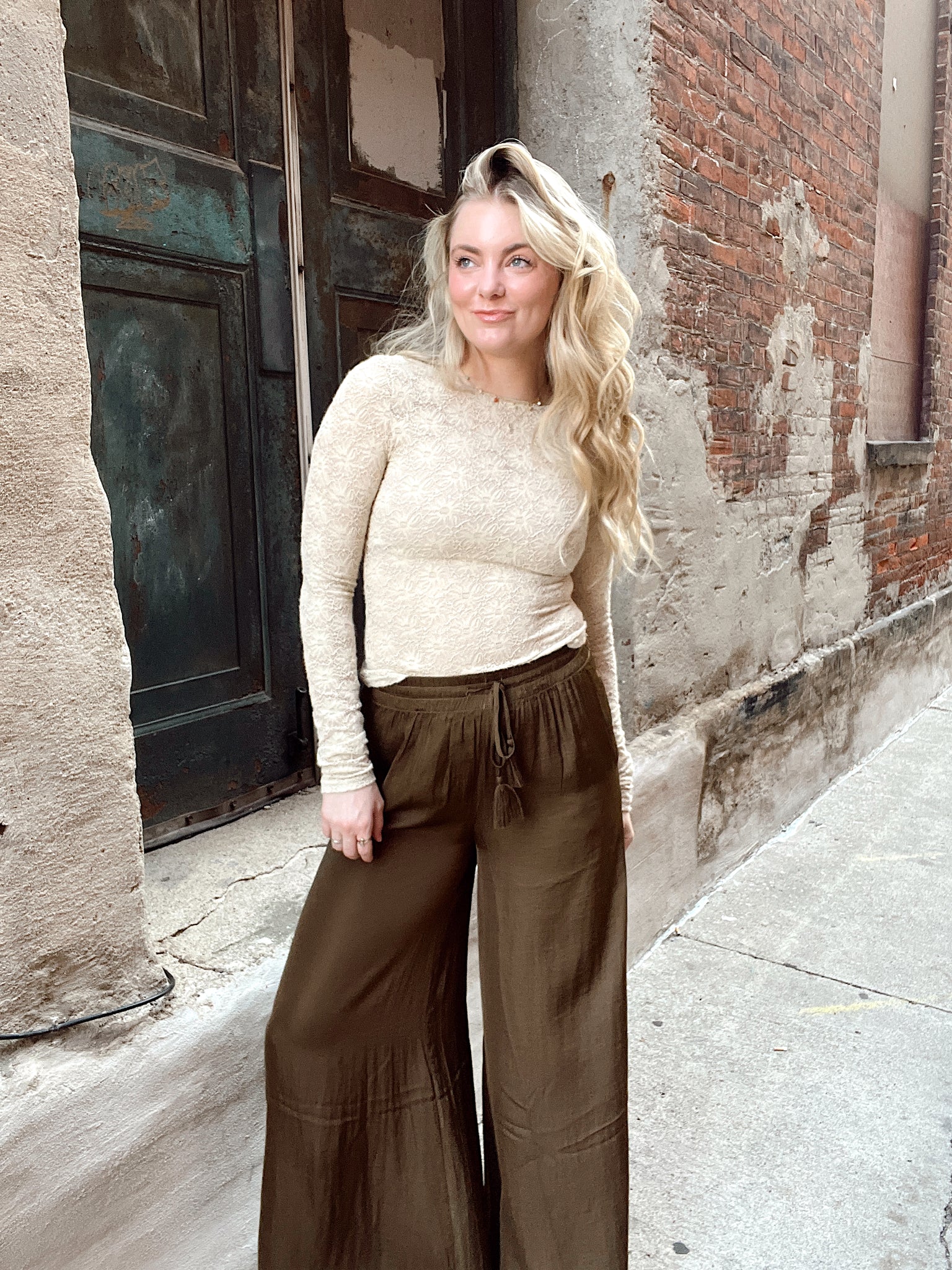 Soft as Silk Dark Olive Palazzo Pants