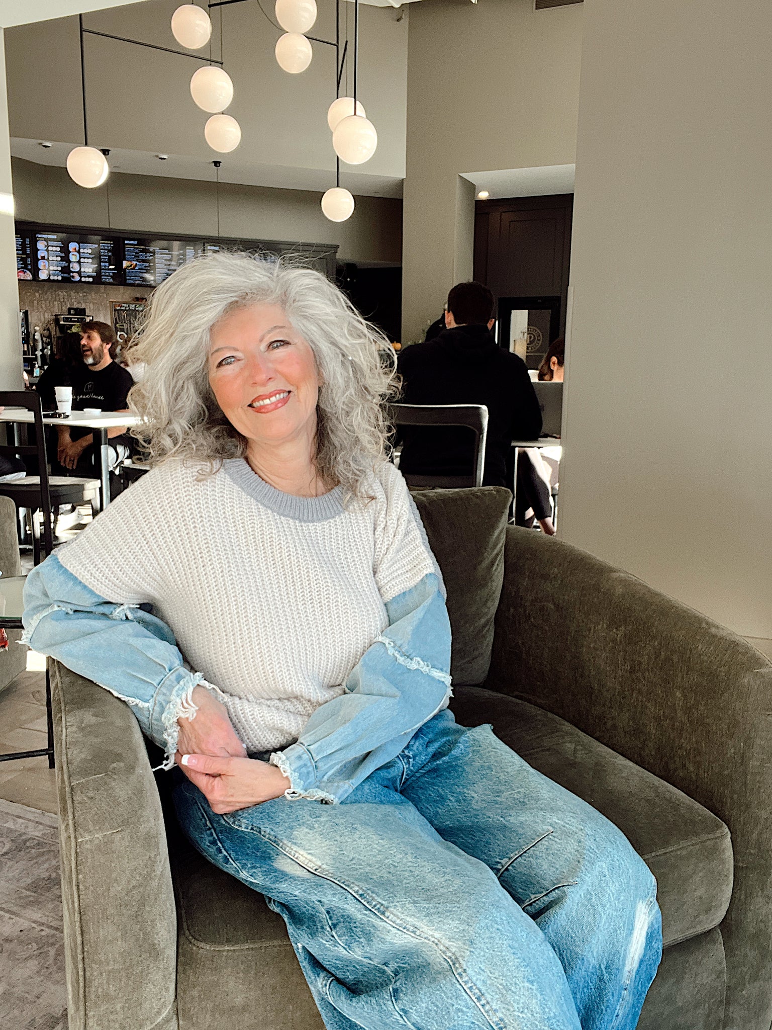 Mix It Up Sweater Grey/Dk Grey