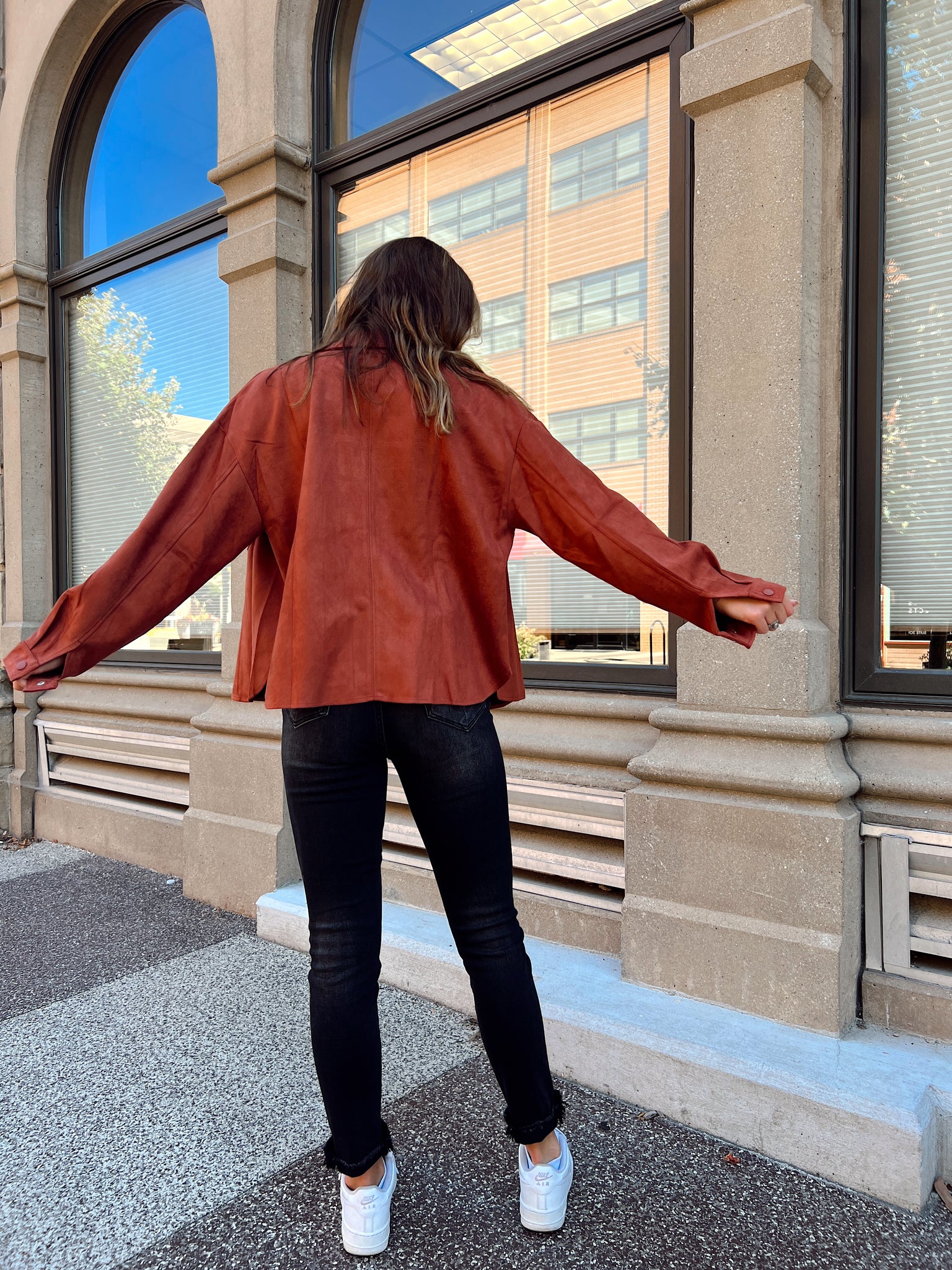 Sweet Darlin' Auburn Suede Jacket