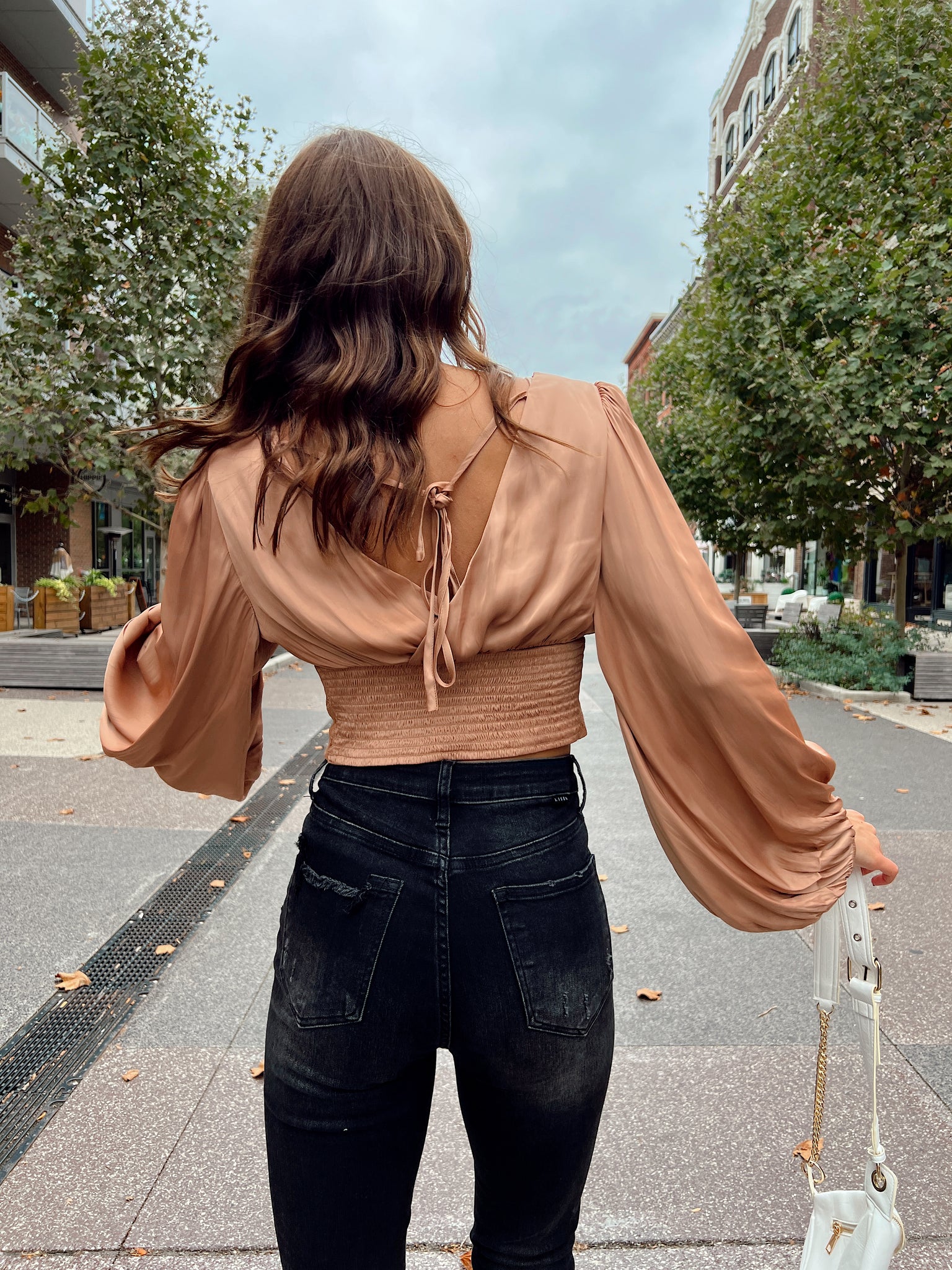 FINAL SALE- Heartbeats Macchiato Silk Top