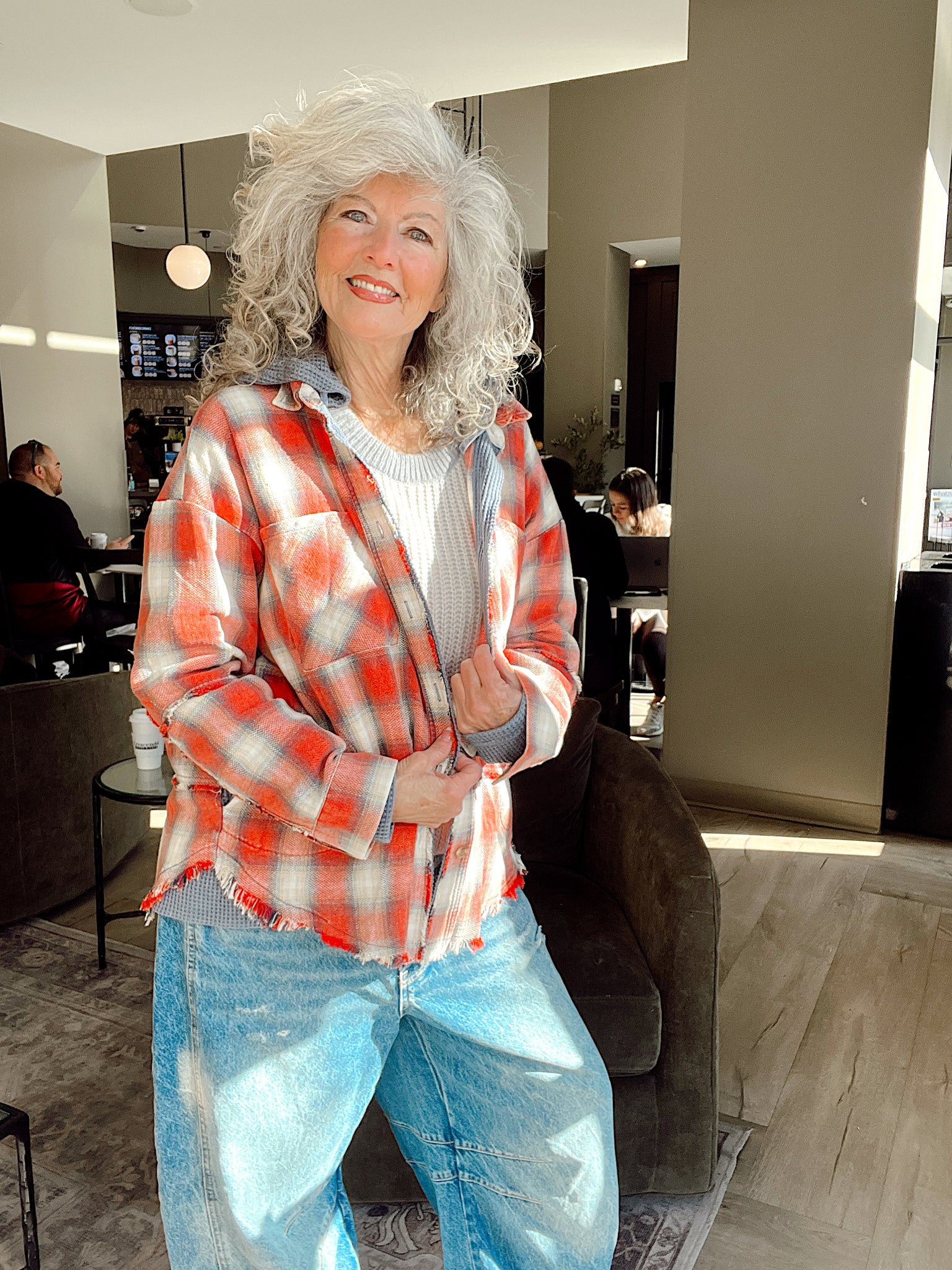 Crushin It Plaid Hoodie